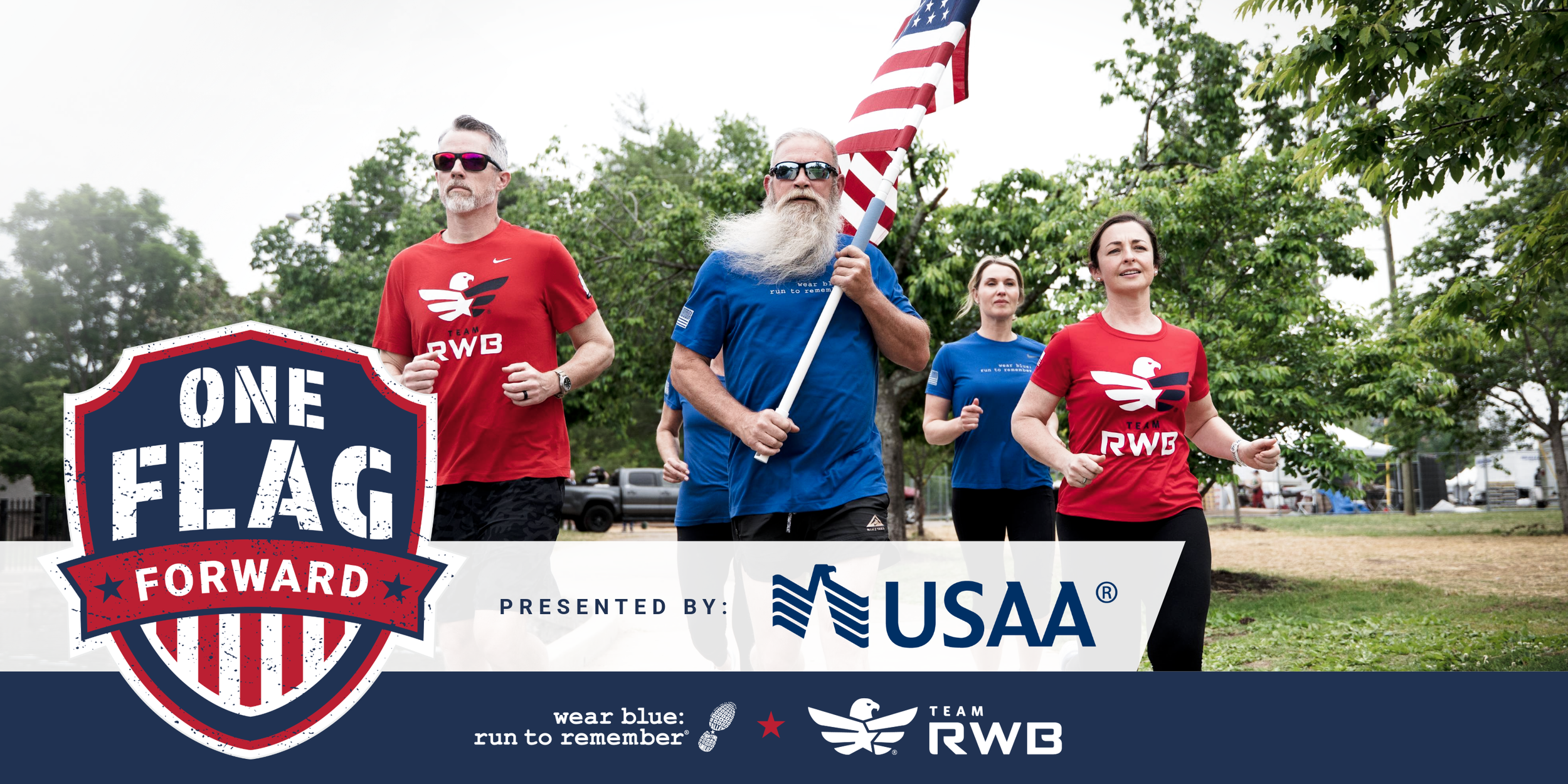 wear blue: run to remember and Team Red, White &amp; Blue Announce, ‘One Flag Forward’; A 250-Mile Relay from New York City to Washington, D.C.