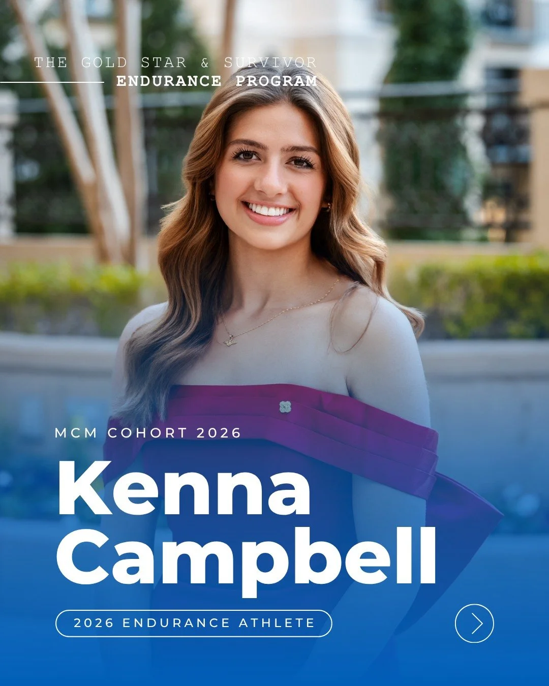 ✨ Meet Kenna Campbell ✨

Kenna is preparing for her first full marathon at the Marine Corps Marathon in honor of her dad, Major Shawn M Campbell.

Her connection to wear blue began 10 years ago when her uncle ran the MCM in Shawn&rsquo;s honor. Now, 