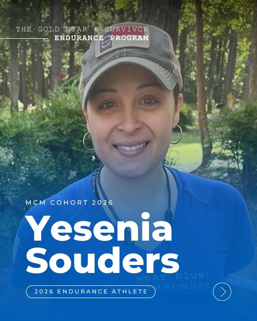 ✨ Meet Yesenia Souders ✨

This October, Yesenia will run her first full marathon in honor of her late husband, SSG Cristian Gilfranco.

Yesenia first connected with wear blue through her daughter, Yazmin. Now, she&rsquo;s taking on a bucket-list chal