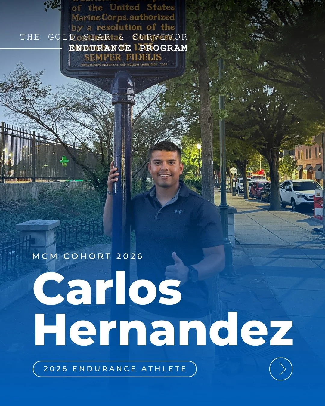 ✨ Meet Carlos Hernandez ✨

This October, Carlos will run the Marine Corps Marathon in honor of his younger brother, Lance Corporal Armando Hernandez.

After completing the MCM last year, Carlos told himself he wouldn&rsquo;t run another. Then he disc