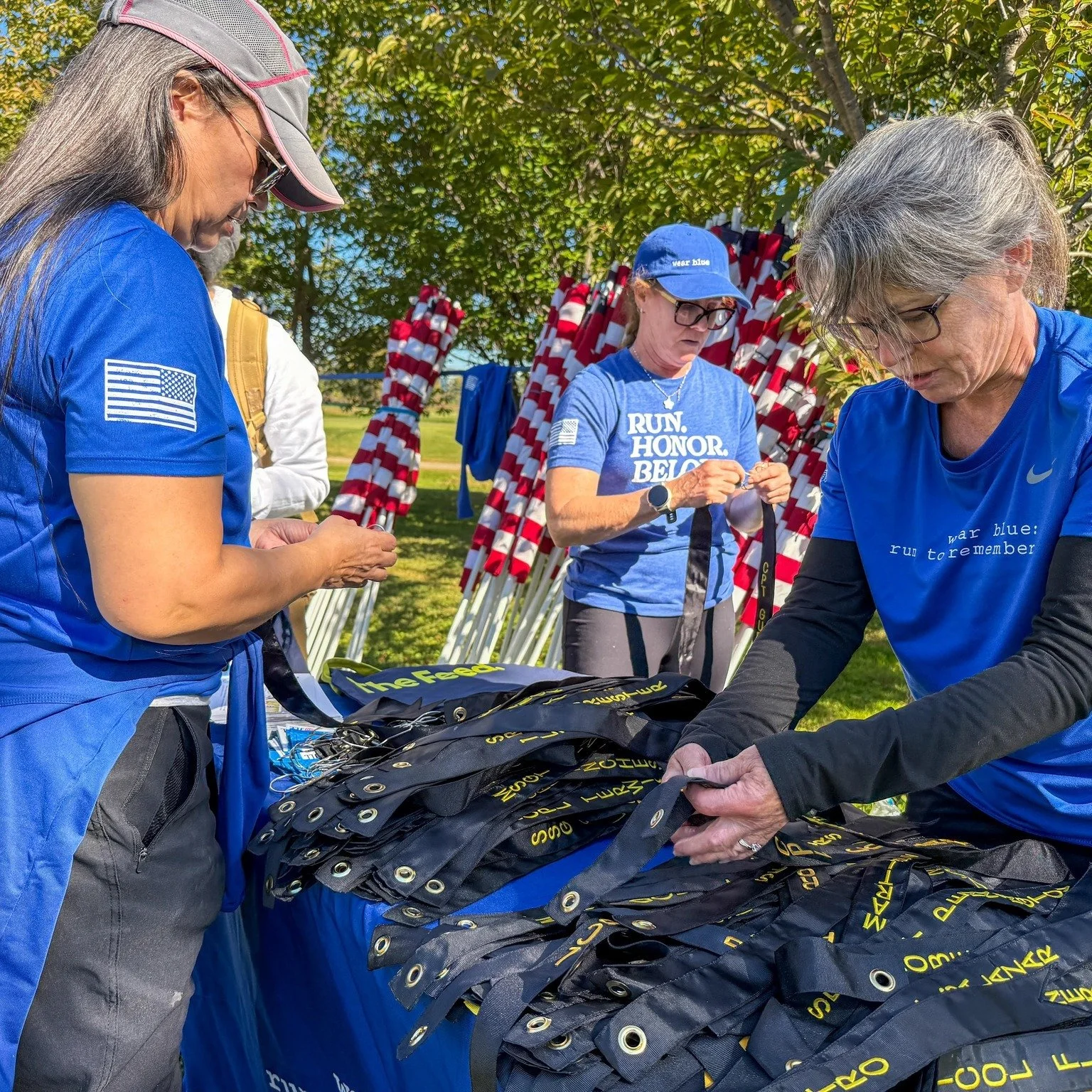 Before the sun came up, our volunteers were already showing up. 💙

Before 5 AM, you were out there setting up the Tribute wear blue Mile, placing tribute posters, preparing flags, and helping create a living memorial to honor the service and sacrifi