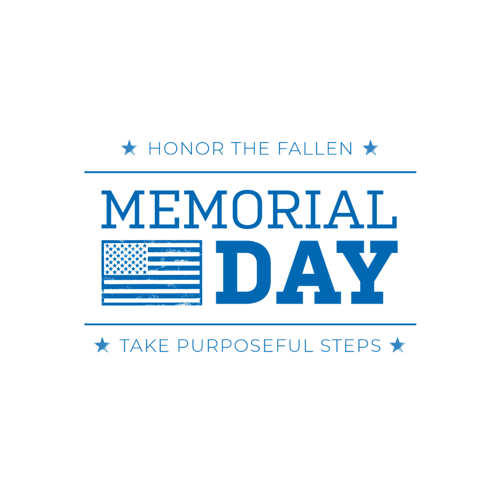 wear blue Memorial Day Logo
