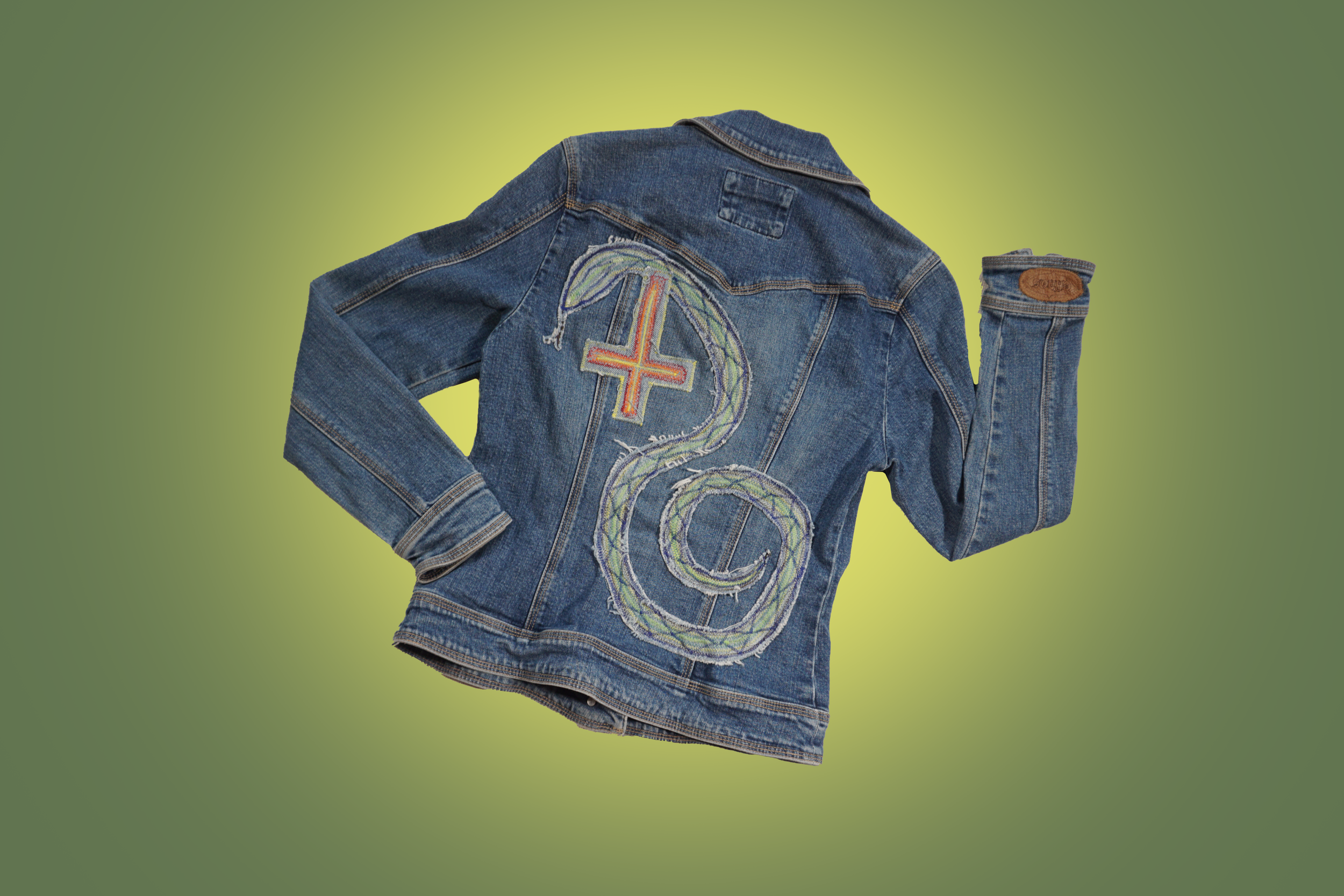 Satanic Snake Denim Jacket