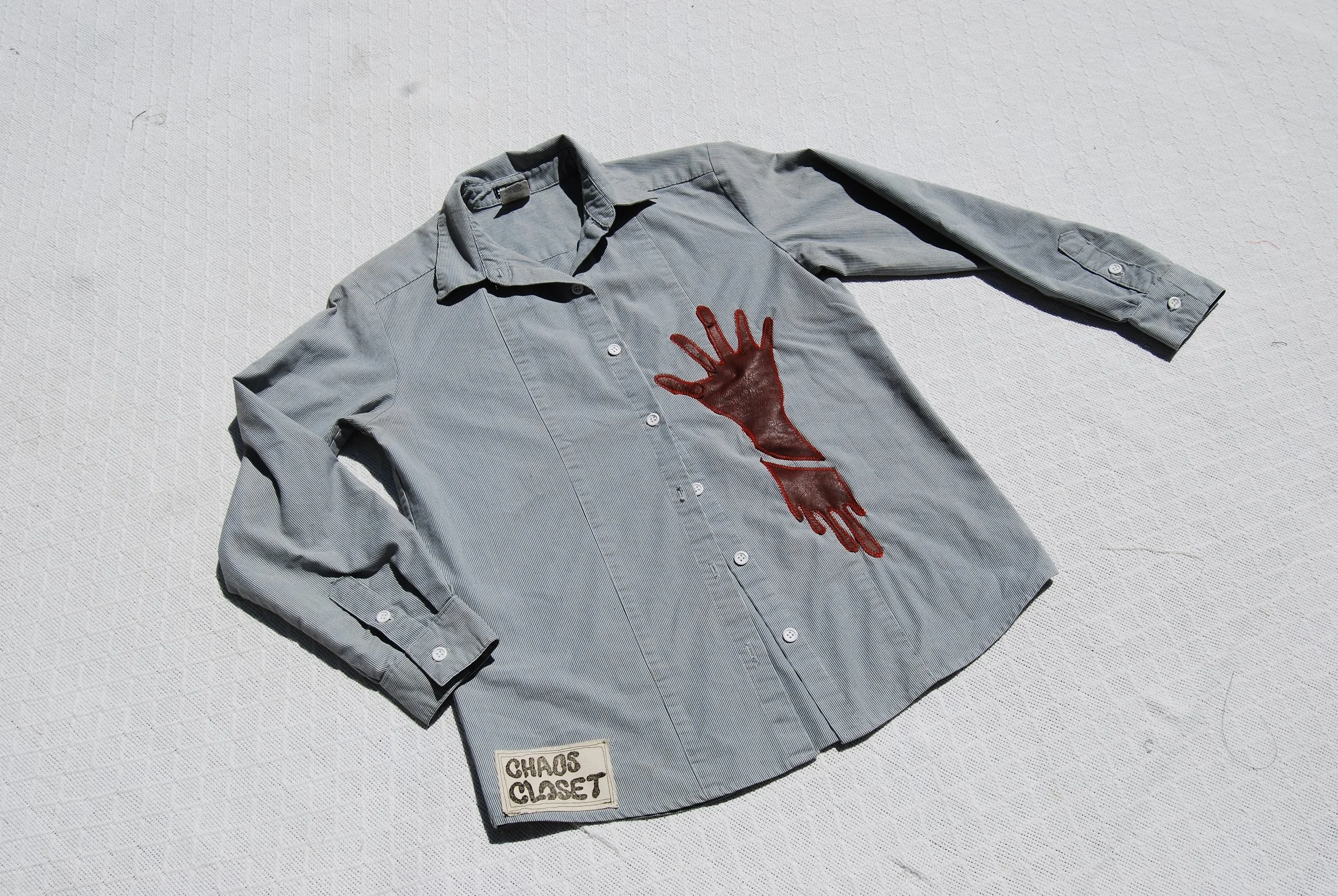 Cow Hide Hand Button-up