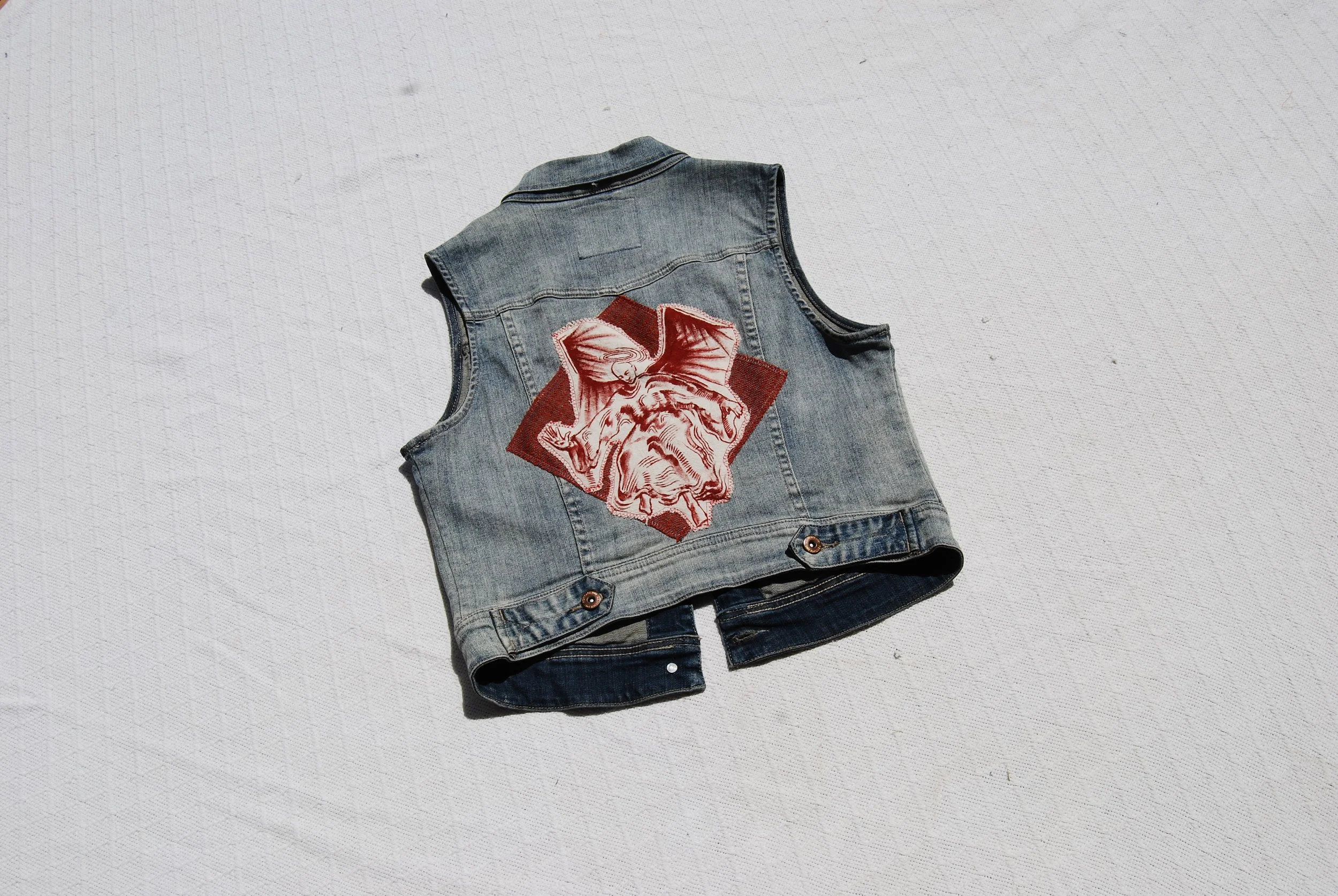 Red Angel Denim Vest
