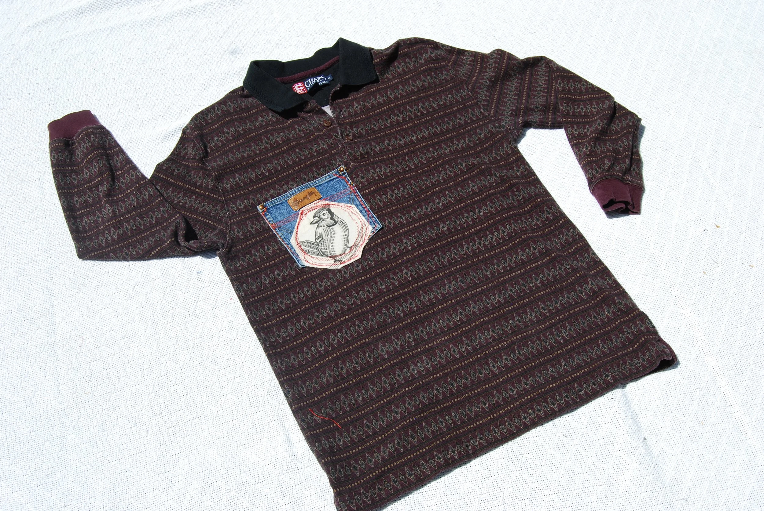 Cardinal Wrangler Long Sleeve Polo