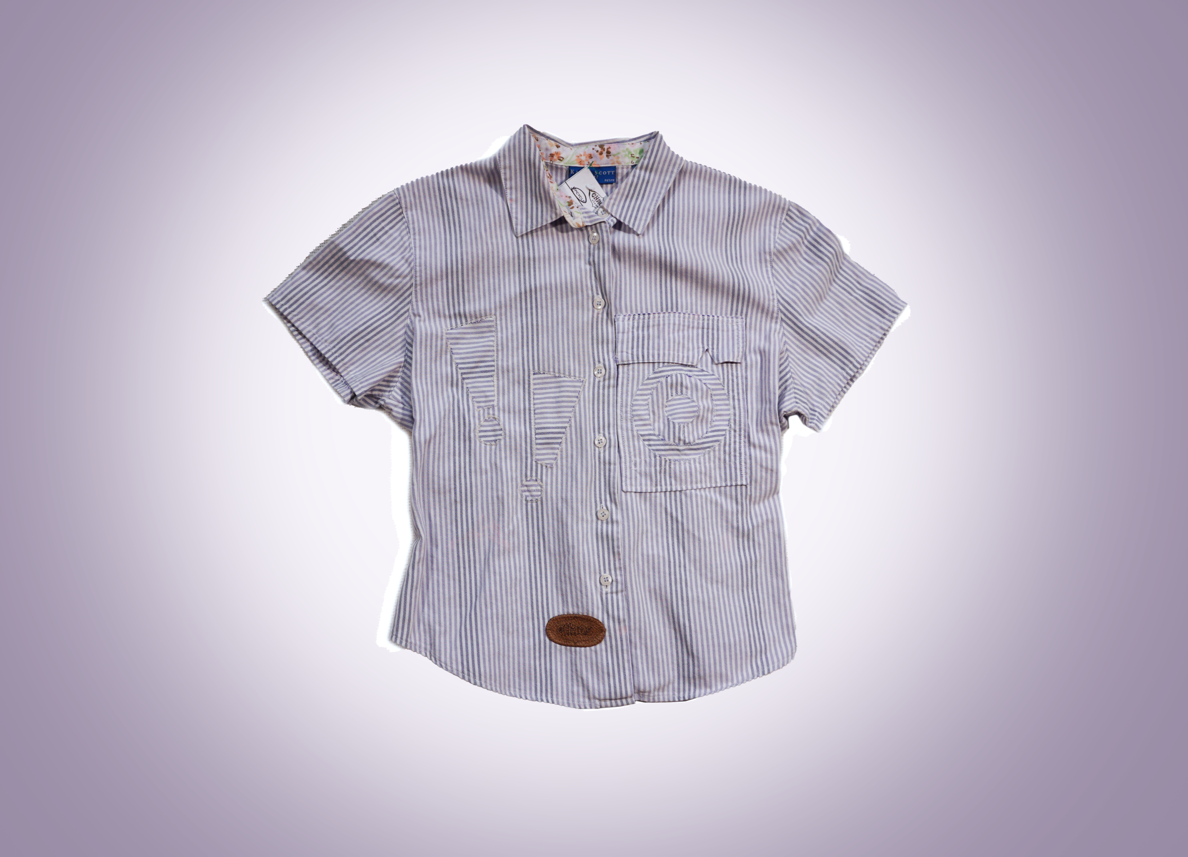 Perpendicular Patched Blouse