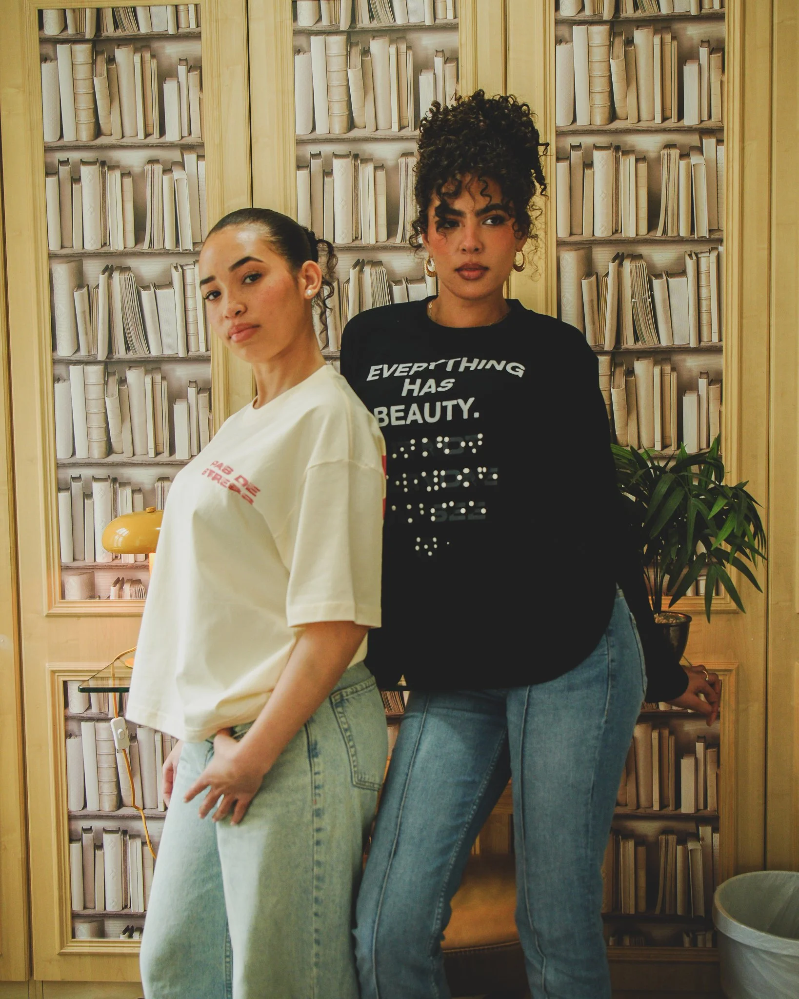 NOT HERE FOR STRESS PRINT T-SHIRT