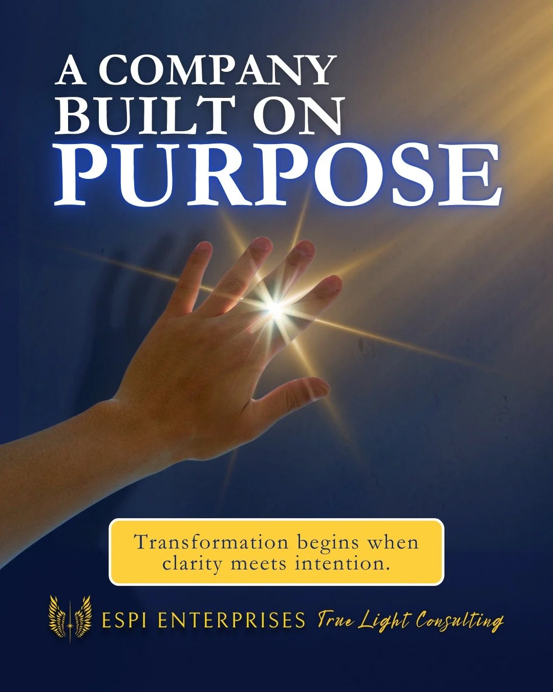 Espi Enterprises stands for growth that lasts.
Embrace Your True Light and step into the life you are meant to live.

#PersonalGrowth #TrueLightConsultation #Leadership #FaithAndHealing #SelfDiscovery