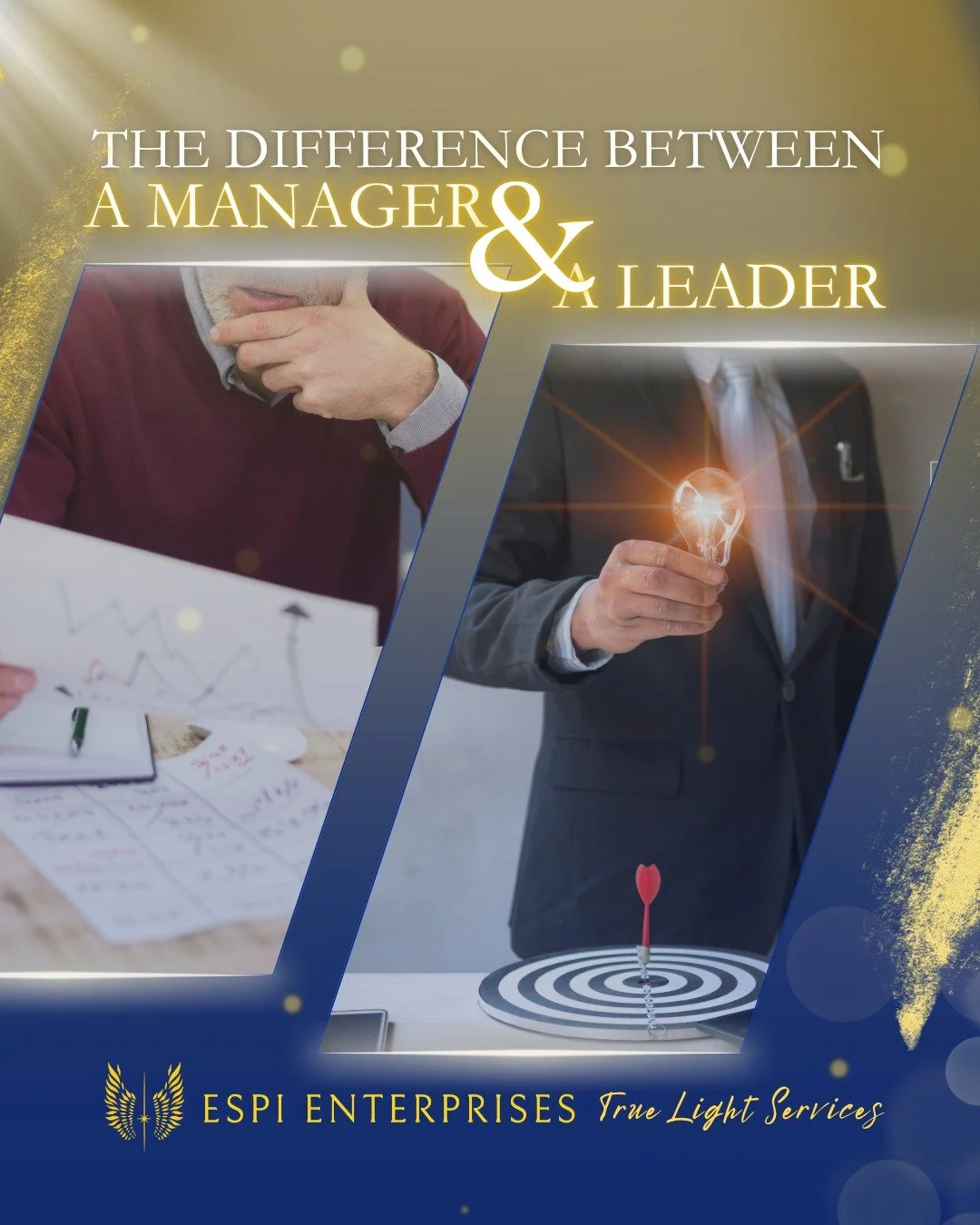 The difference between a manager and a leader is not position. It is perspective.

Managers focus on tasks, deadlines, and processes. Leaders focus on vision, people, and long term impact. One maintains systems. The other transforms them.

Executive 