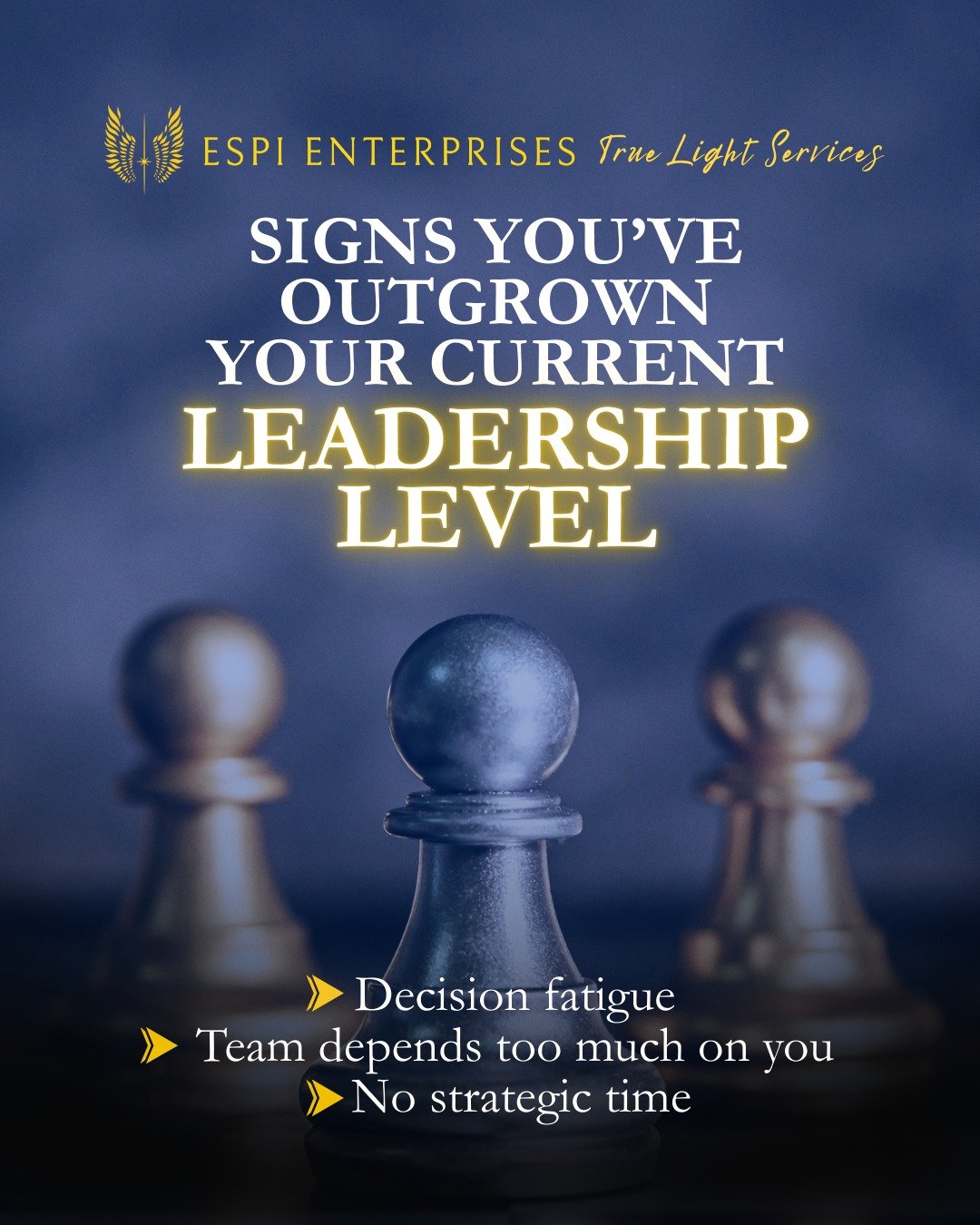 Have you outgrown your current leadership level?

If you constantly feel decision fatigue, if your team depends on you for everything, and if you never have time to think strategically, these are not just work problems. These are signs that your lead