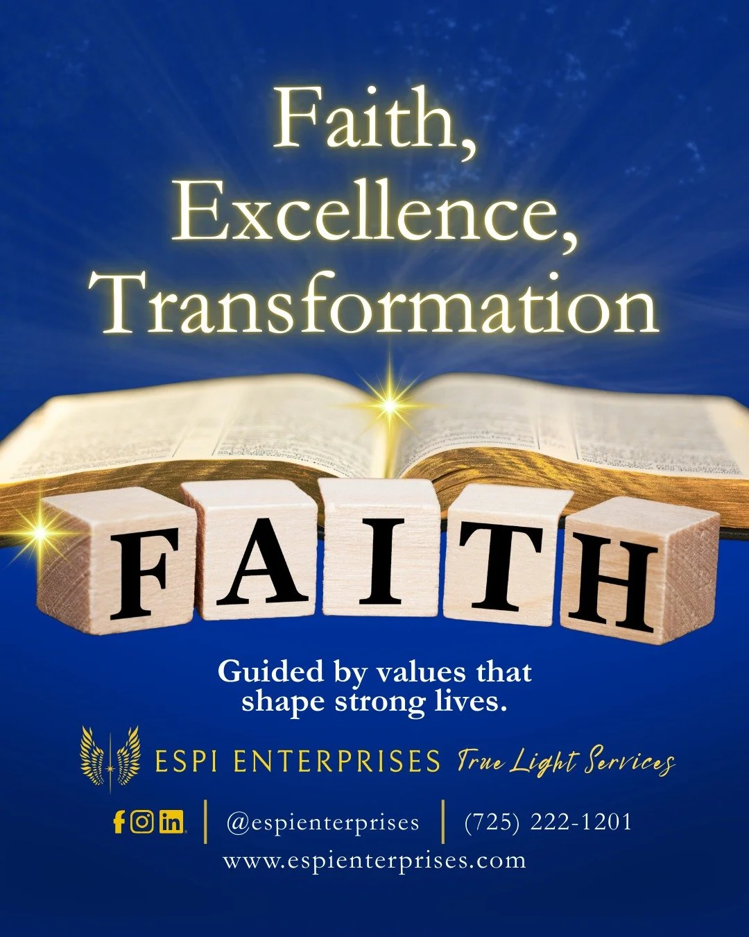 Faith and strong values are the foundation of meaningful transformation.

At Espi Enterprises, our work is guided by principles that encourage integrity, compassion, and personal responsibility. Through leadership consulting, educational support, par