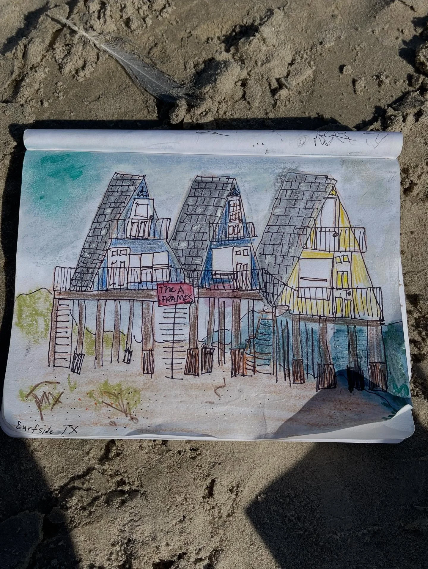 A little 30th anniversary sketch on the beach.
