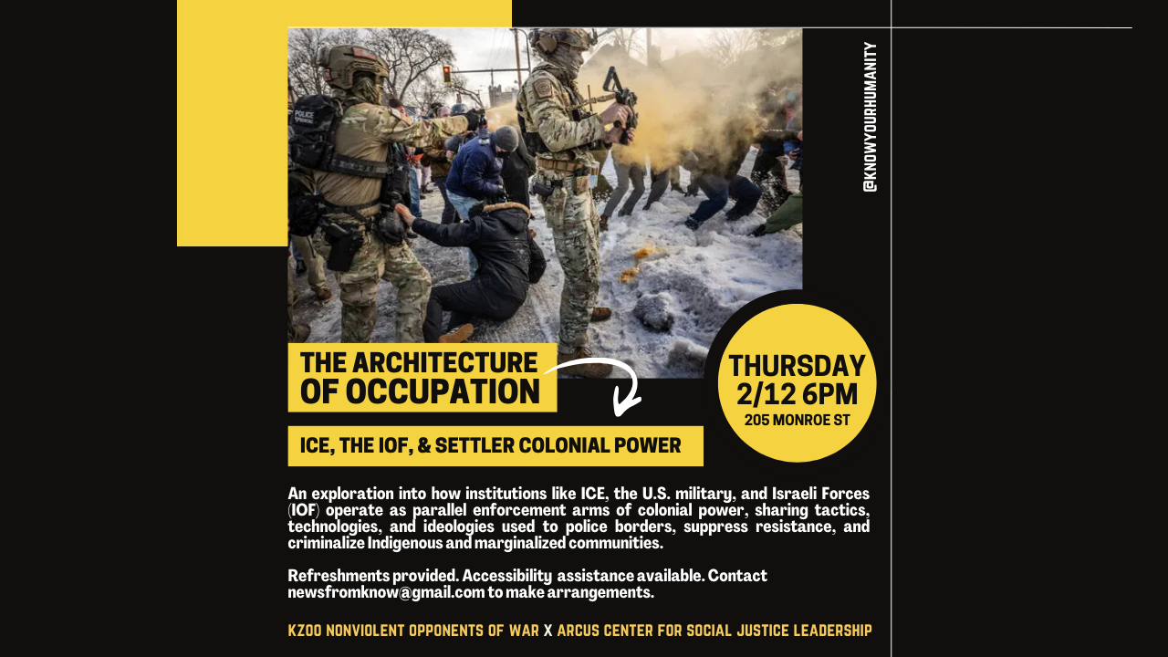 The Architecture of Occupation: ICE, the IOF, and Settler Colonial Power