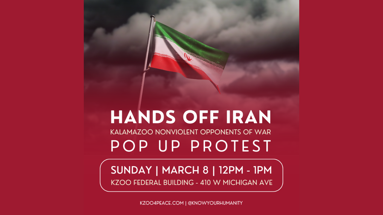 Hands Off Iran Pop-up Protest