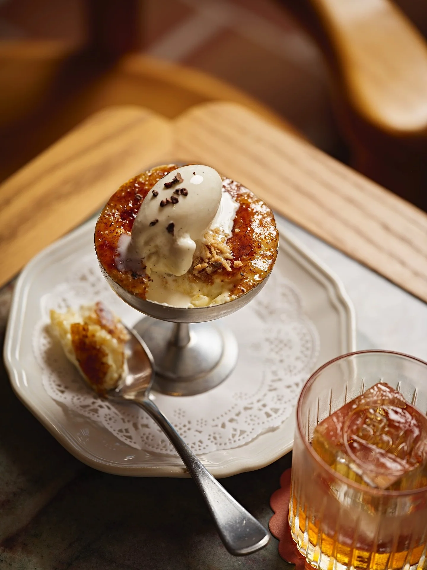 Dolci or cocktail? Why choose when you can have both? New to the menu caramelised vanilla rice pudding and the Morbido, made with Cognac, Disaronno, brown sugar and a touch of fennel liqueur.

The sweetest kind of double act. Now pouring and plating 