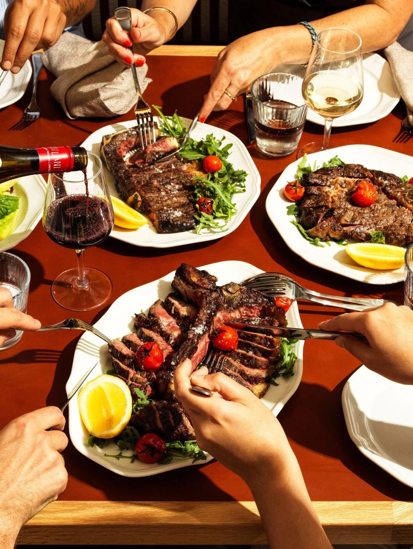 Serious cuts. From grass-fed eye fillet to wagyu MBS 8 bistecca fiorentina, every cut from our Bisteccheria is dry-aged in-house and cooked over the wood grill. 

@alexpavoni @moyasky @pardo9000 @truzzi.alessandro #italianrestaurant #Italianrestauran