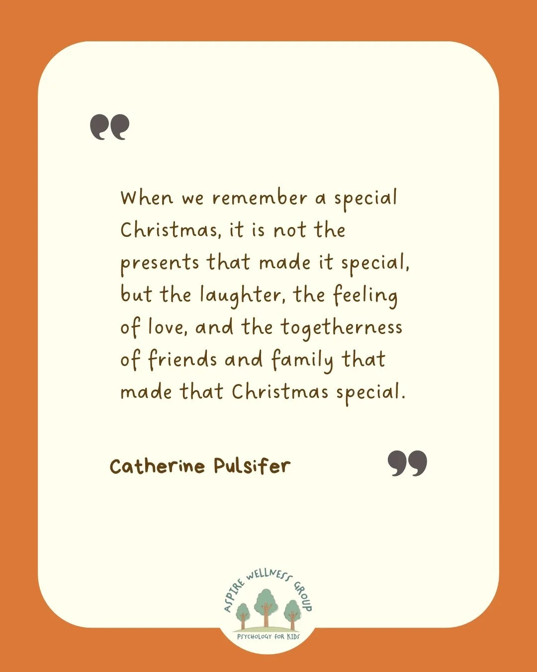 At this time of year, it is the moments that matter more than the presents 🎁

It&rsquo;s the laughter, love and togetherness we remember which makes Christmas special 🎄

#AspireWellnessGroup #ParentingSupport #ChristmasSeason #HolidayWellbeing #Psy