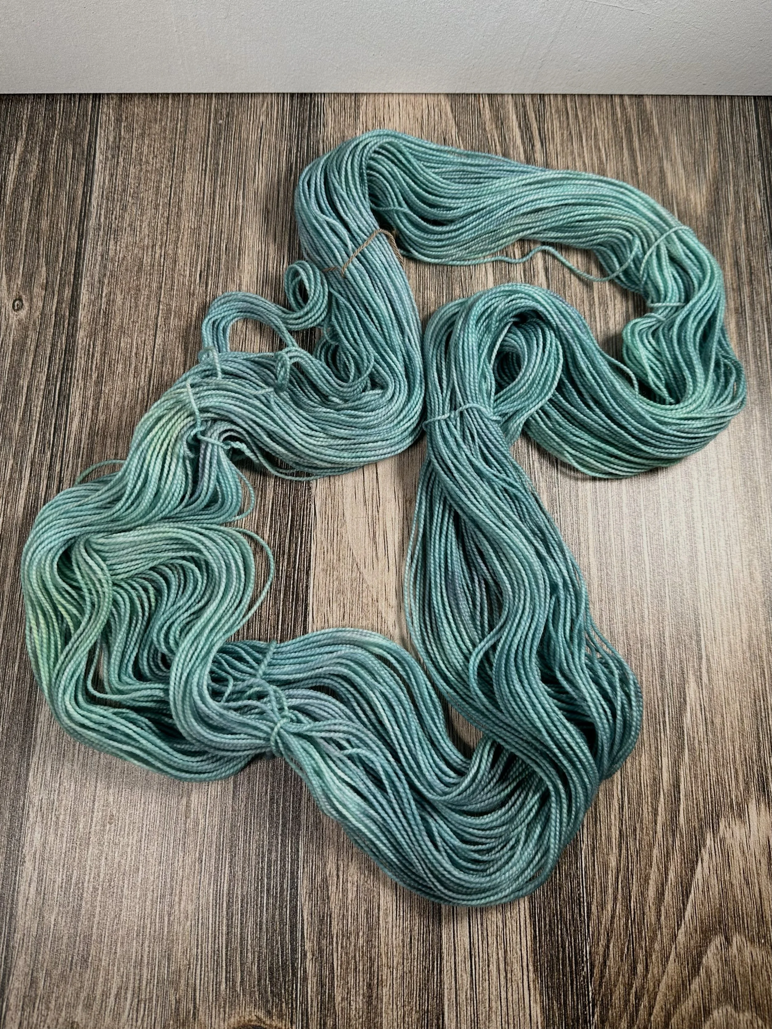 Soft Spring Green Hand Dyed Sock Yarn 80/20 Superwash Merino/Nylon