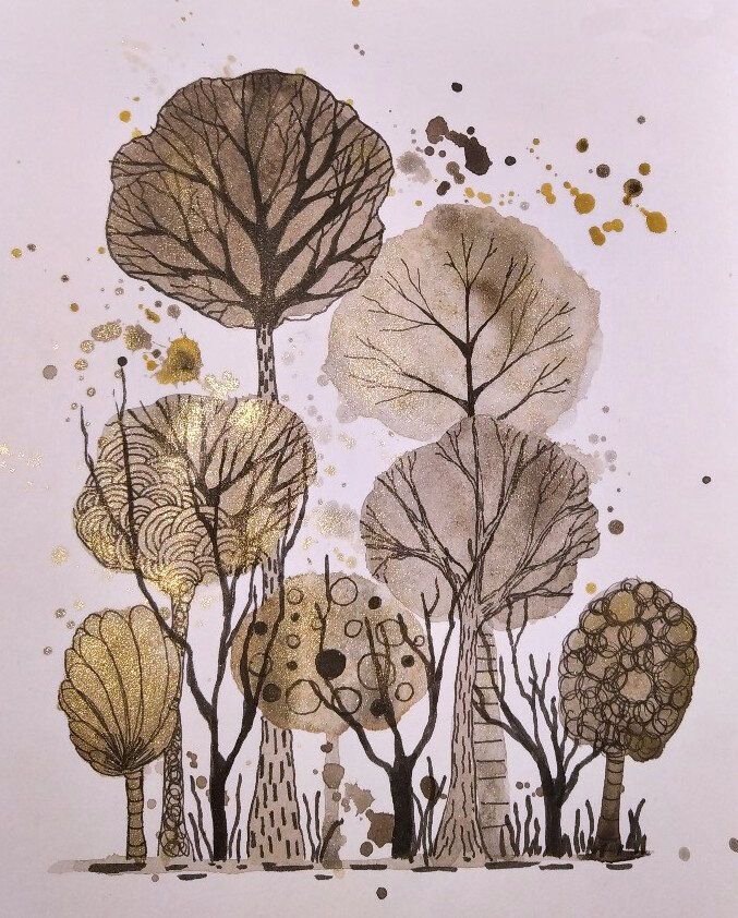 Watercolor Trees