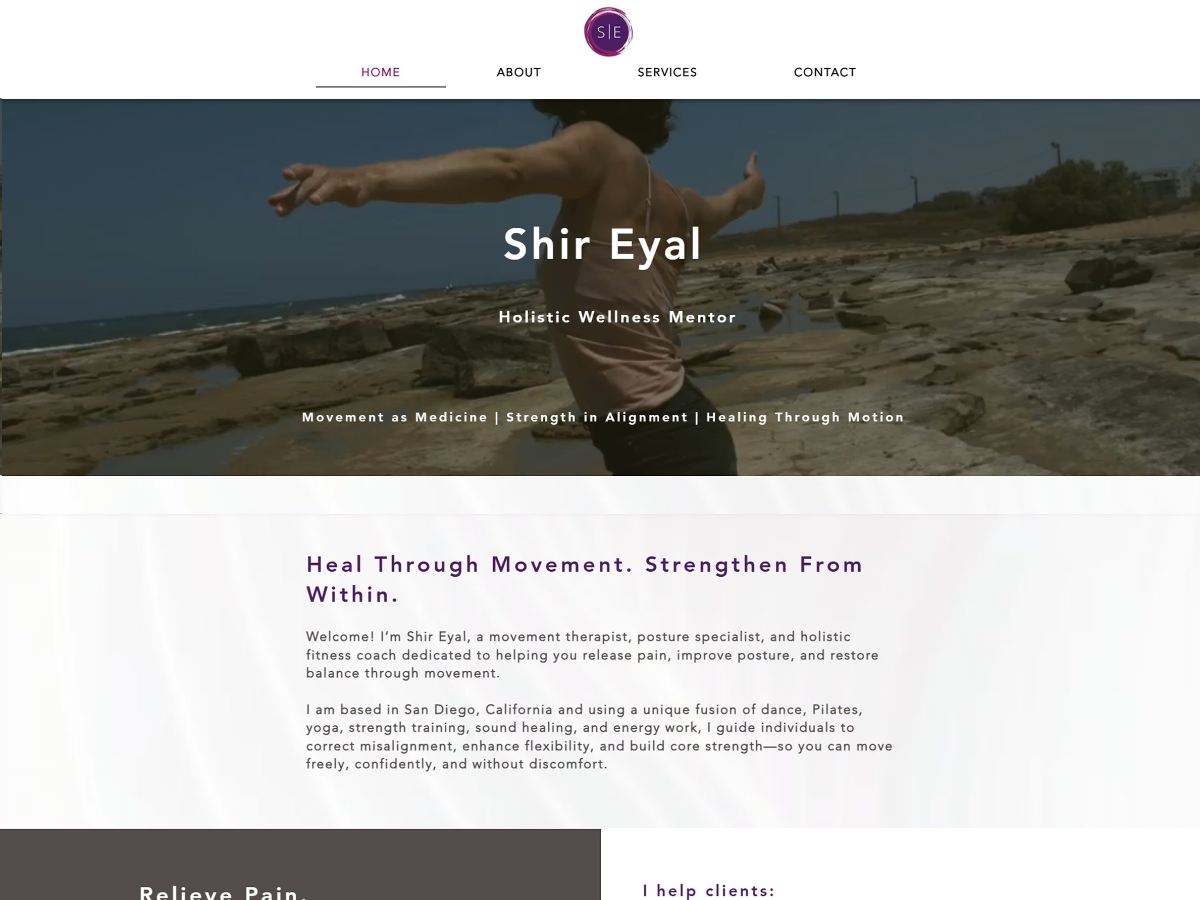 Website + Brand Identity for Wellness Consultant