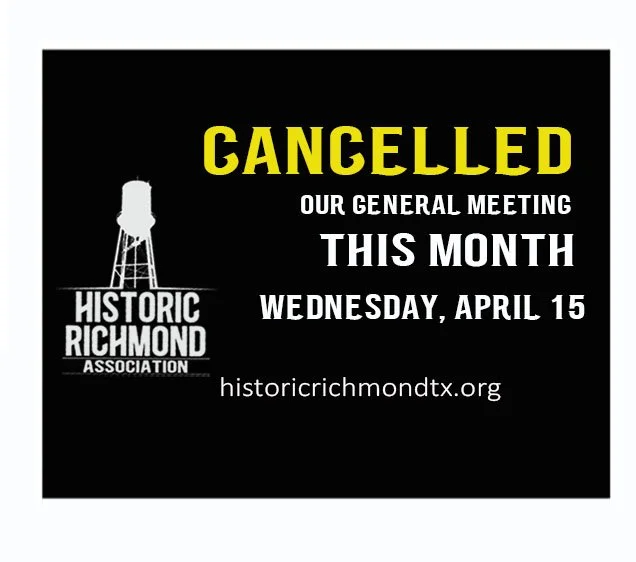 CANCELLED - General Meeting