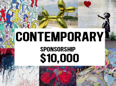 Your sponsorship of $10,000 reflects your passion for the arts, support of the community and the awesome power of your business philanthropic support.

You'll receive 2 - 10'x10' vendor tent space, social media recognition, 2 Art In The Bend Canvas b