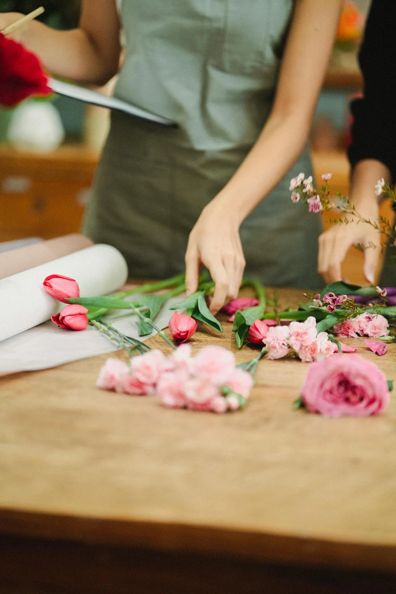 Florist good posture