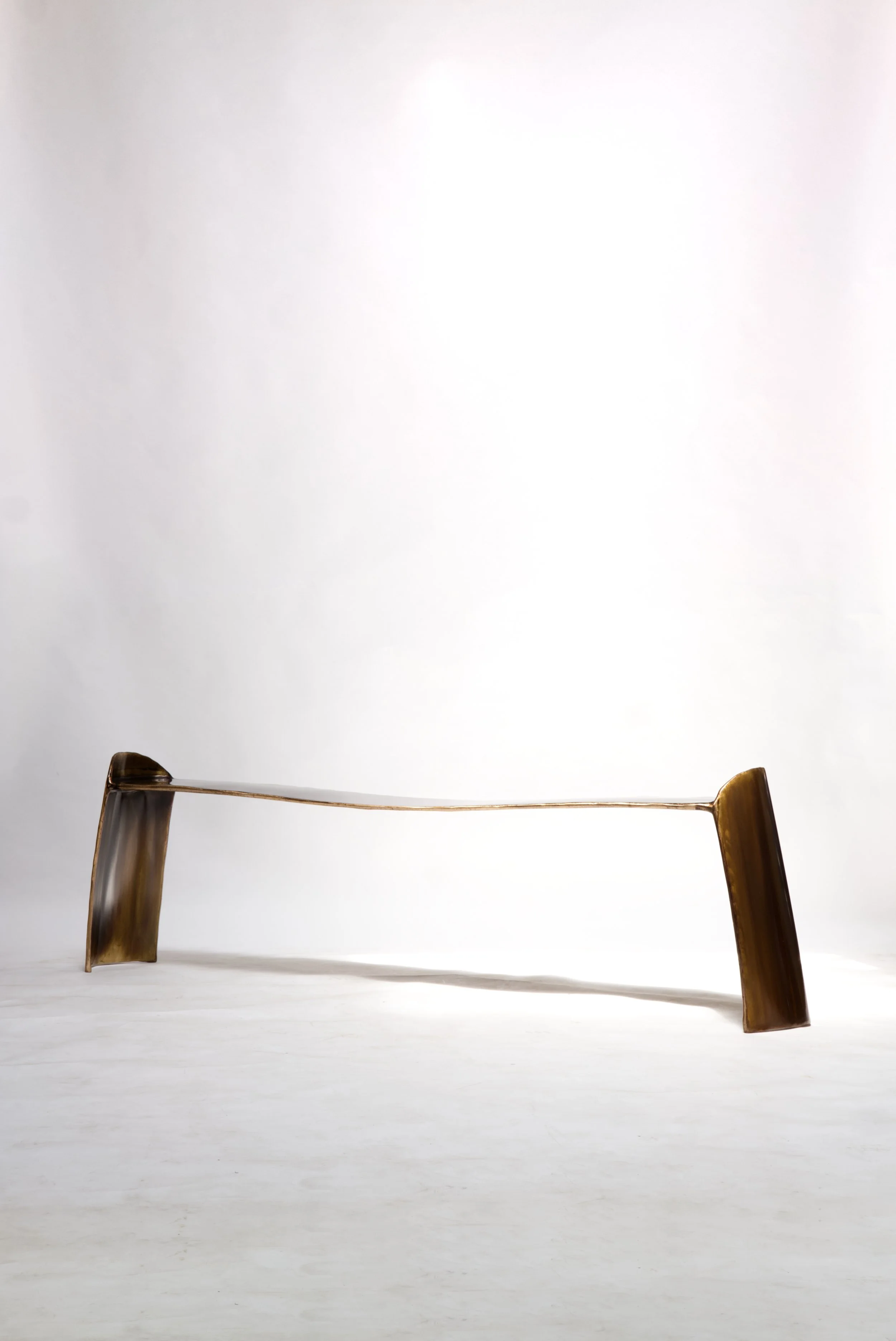 Brass bench fina - Calle collection Christian Fregnan