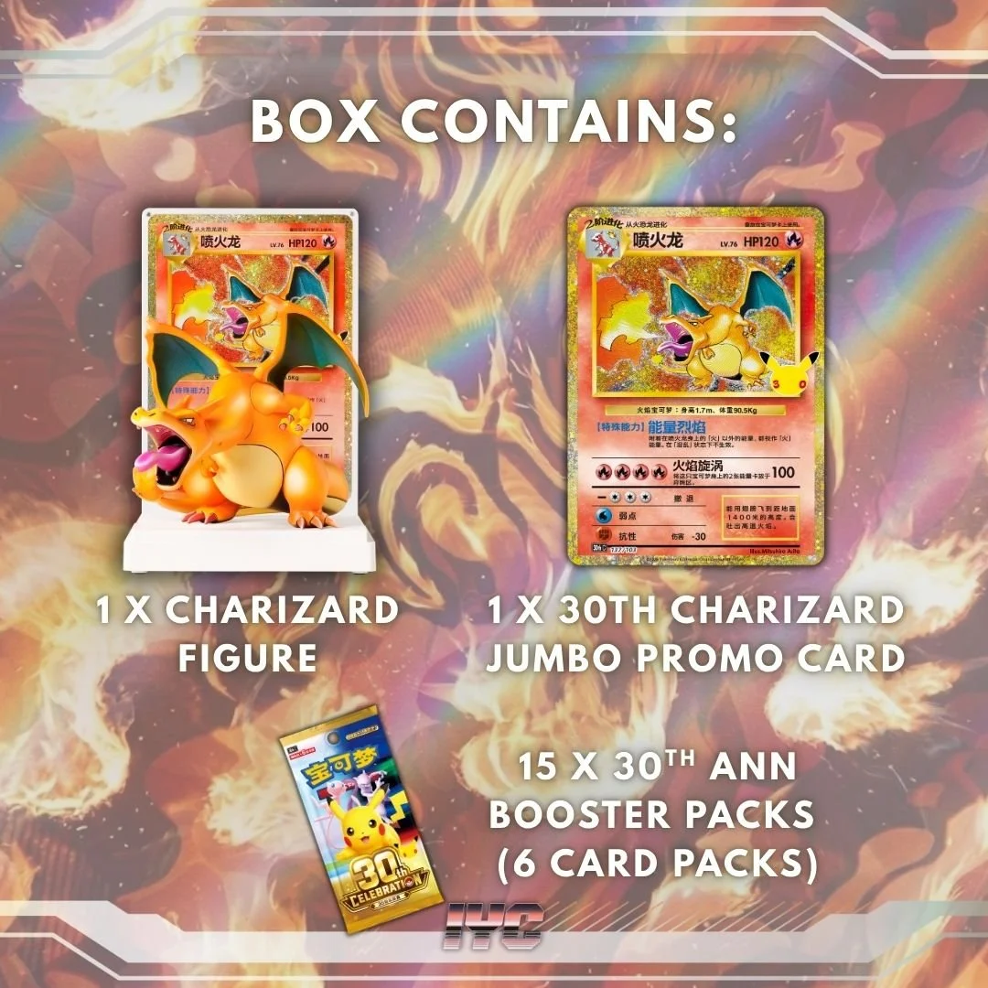 Charizard Gift Box - 30th Anniversary - Simplified Chinese Pokemon contents.jpg