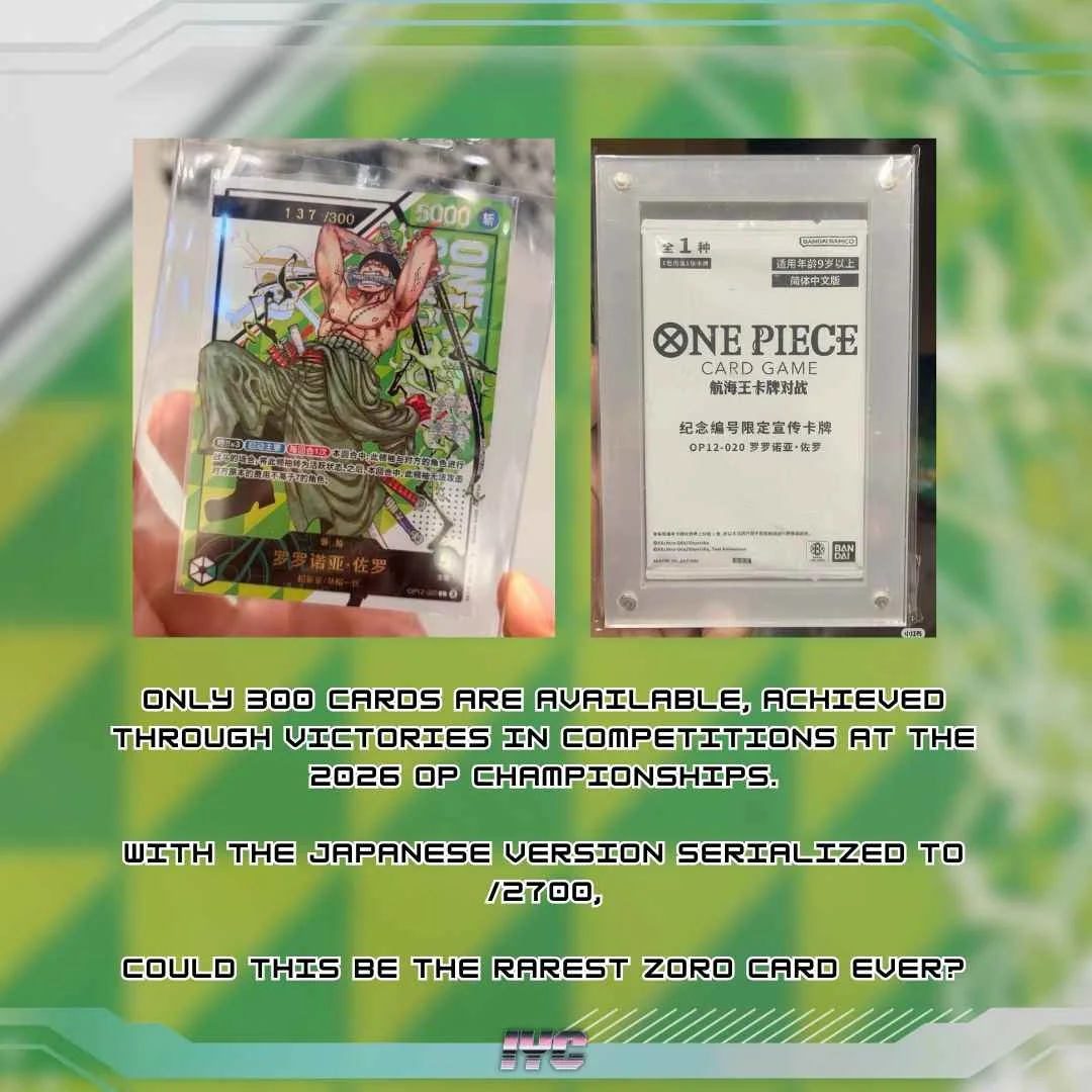 Zoro Serialized 300 Promo Card Chinese One Piece 1.jpg