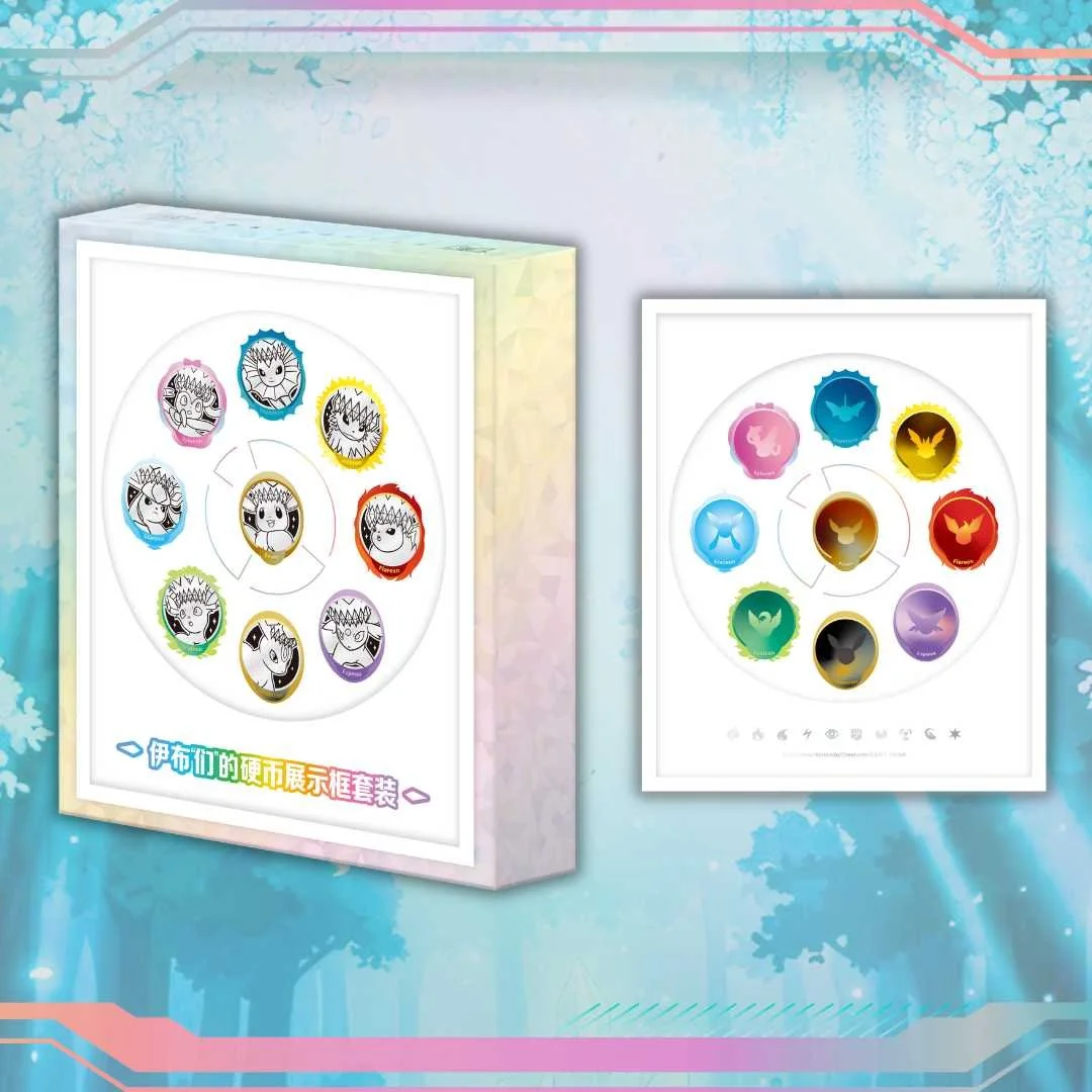 Eevee and Friends Coin Display - Simplified Chinese Pokemon