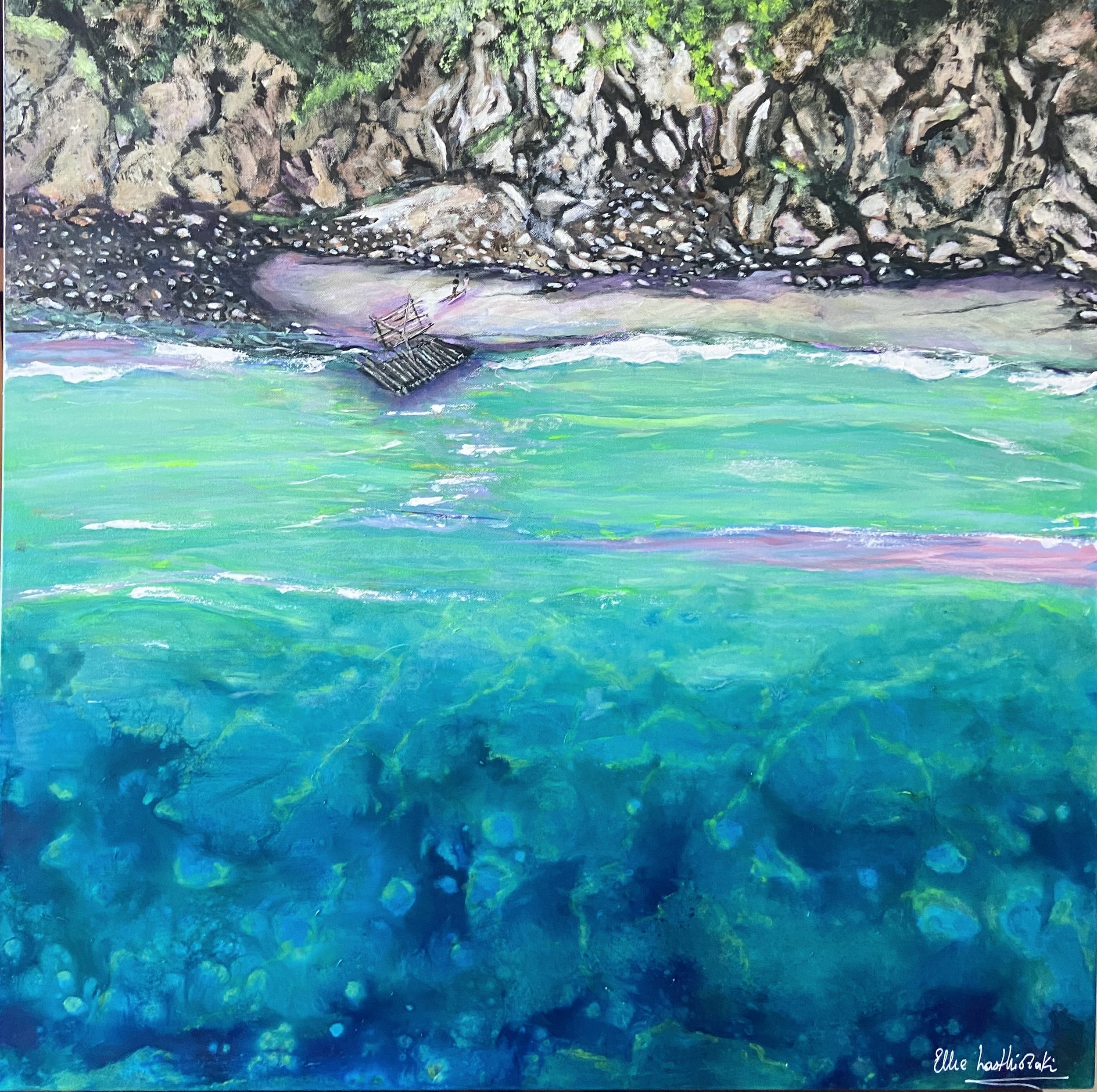 Nostalgic Embrace
Mixed Media
92X92cm