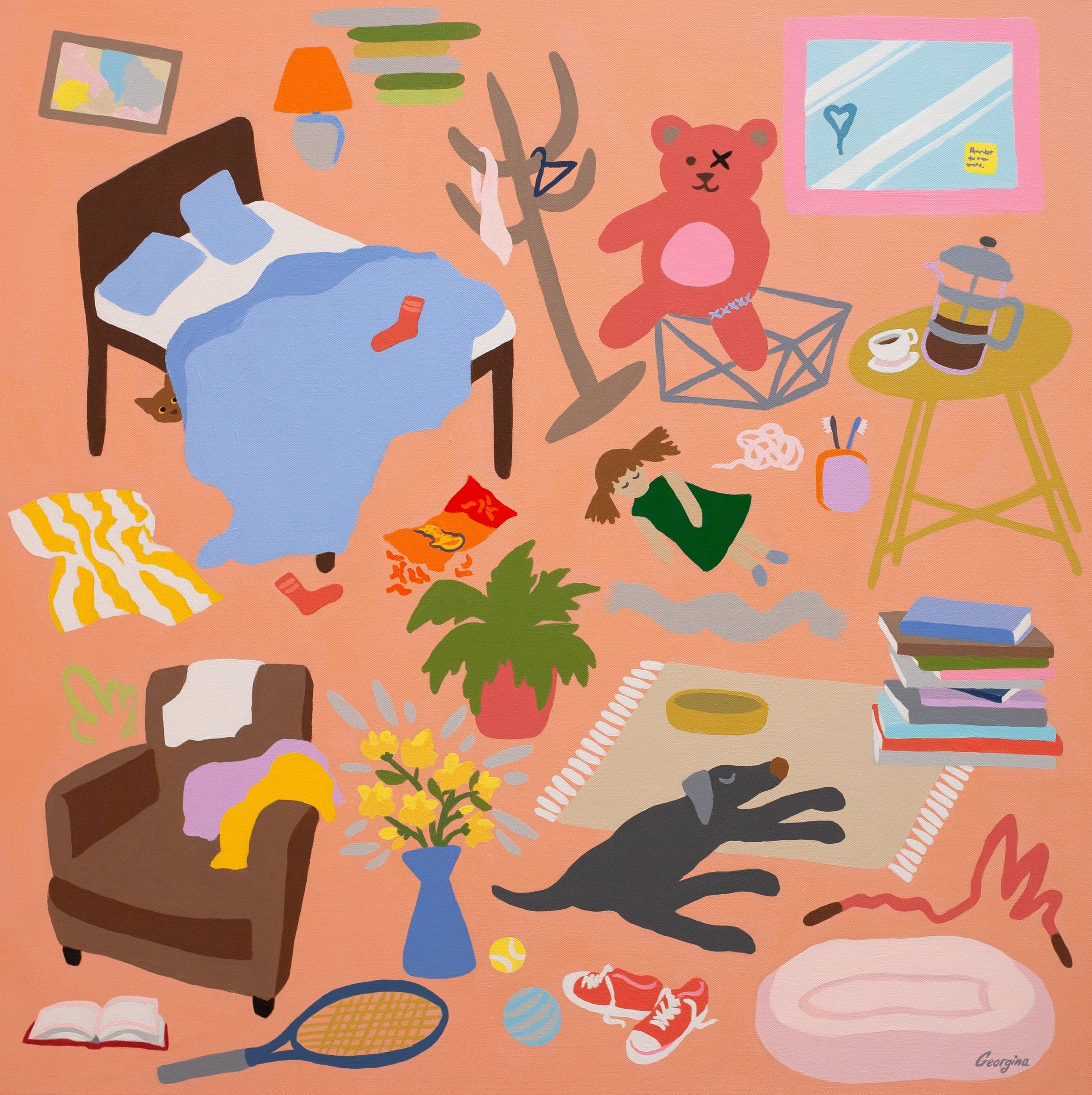 Cosy Chaos
Acrylic
76x76cm