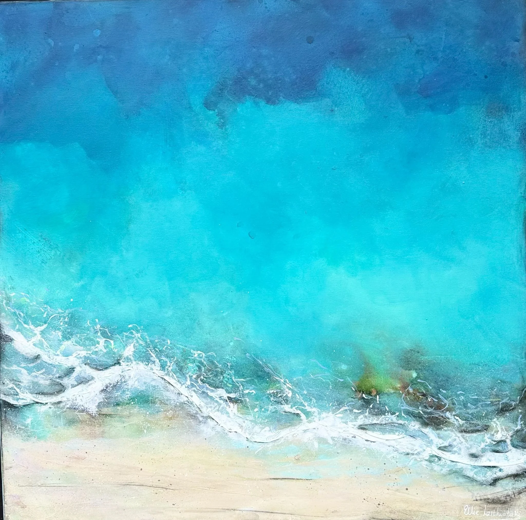 Whispering shore
Acrylic, ink
92x92cm
Available