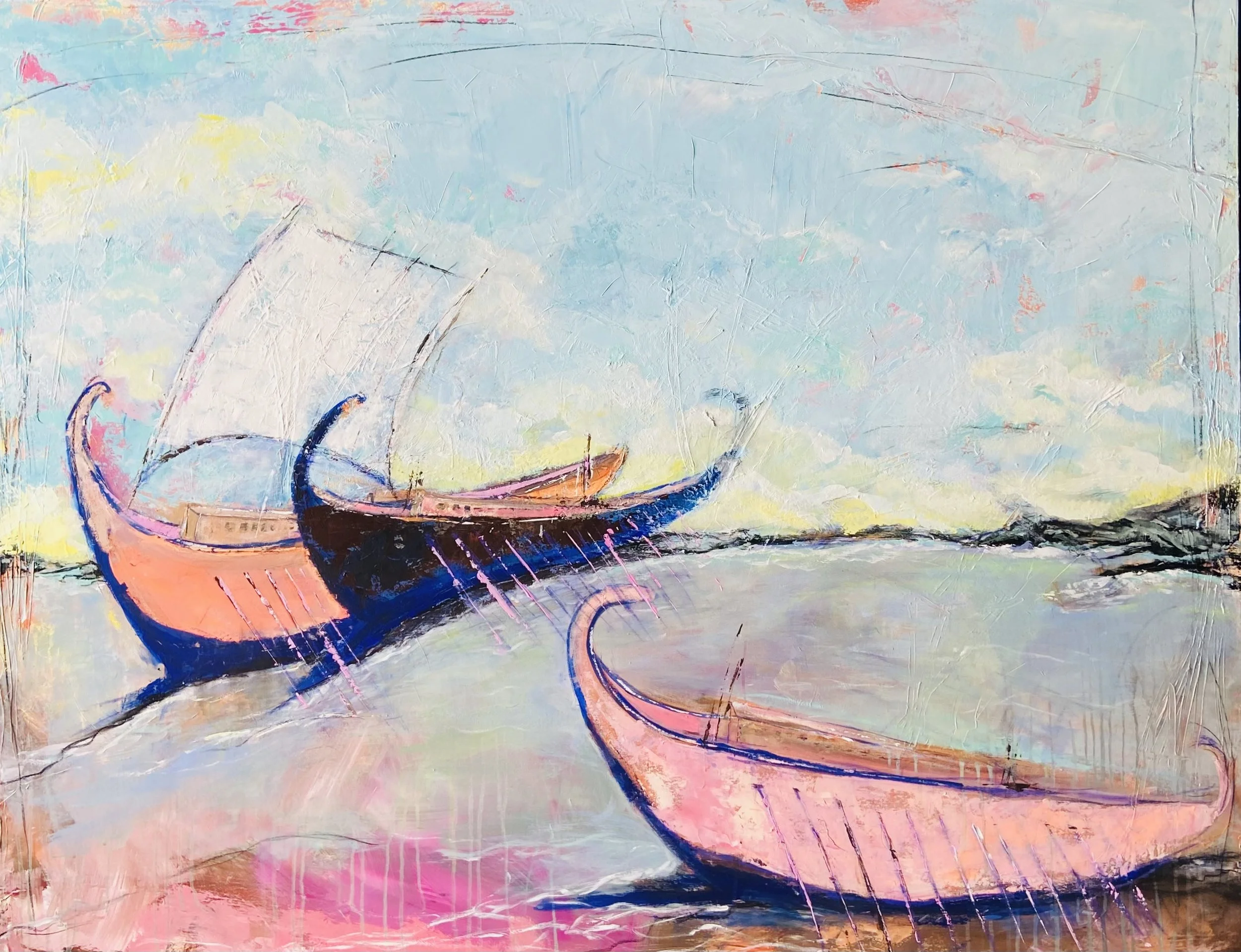 Navigating Dreams: The Quest
Acrylic on canvas
150X117cm