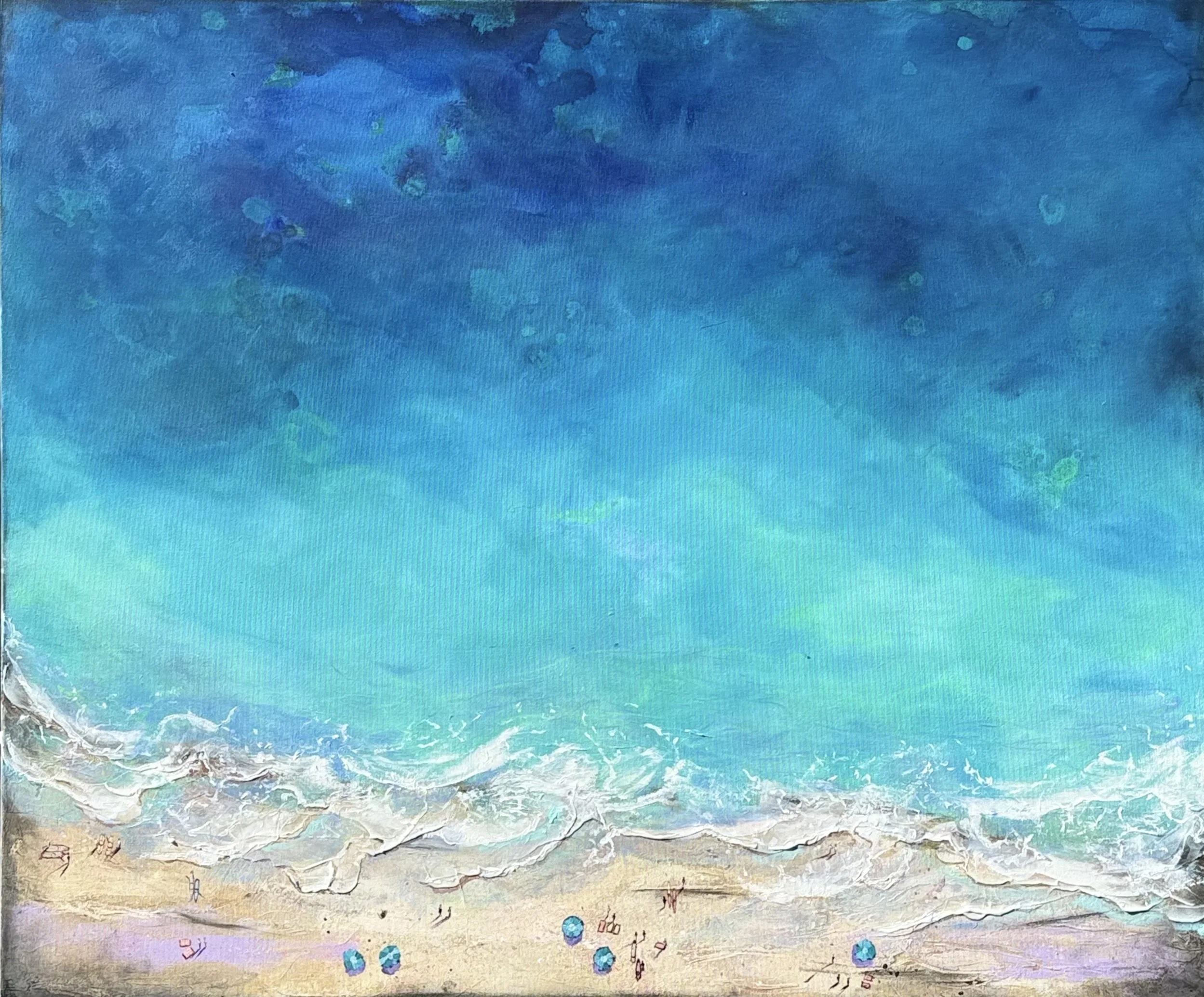 A day at the Beach
Acrylic on canvas 
120x100cm
 Available