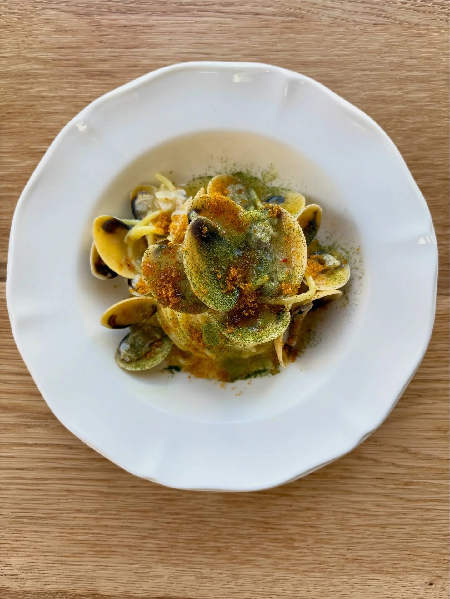 Vongole pasta holds a special place in my heart, it was our Sunday summer tradition at home. My dad, Pino, used to cook it every week, simple and full of flavour.
A special dish close to me, available from tonight at Pino’s.