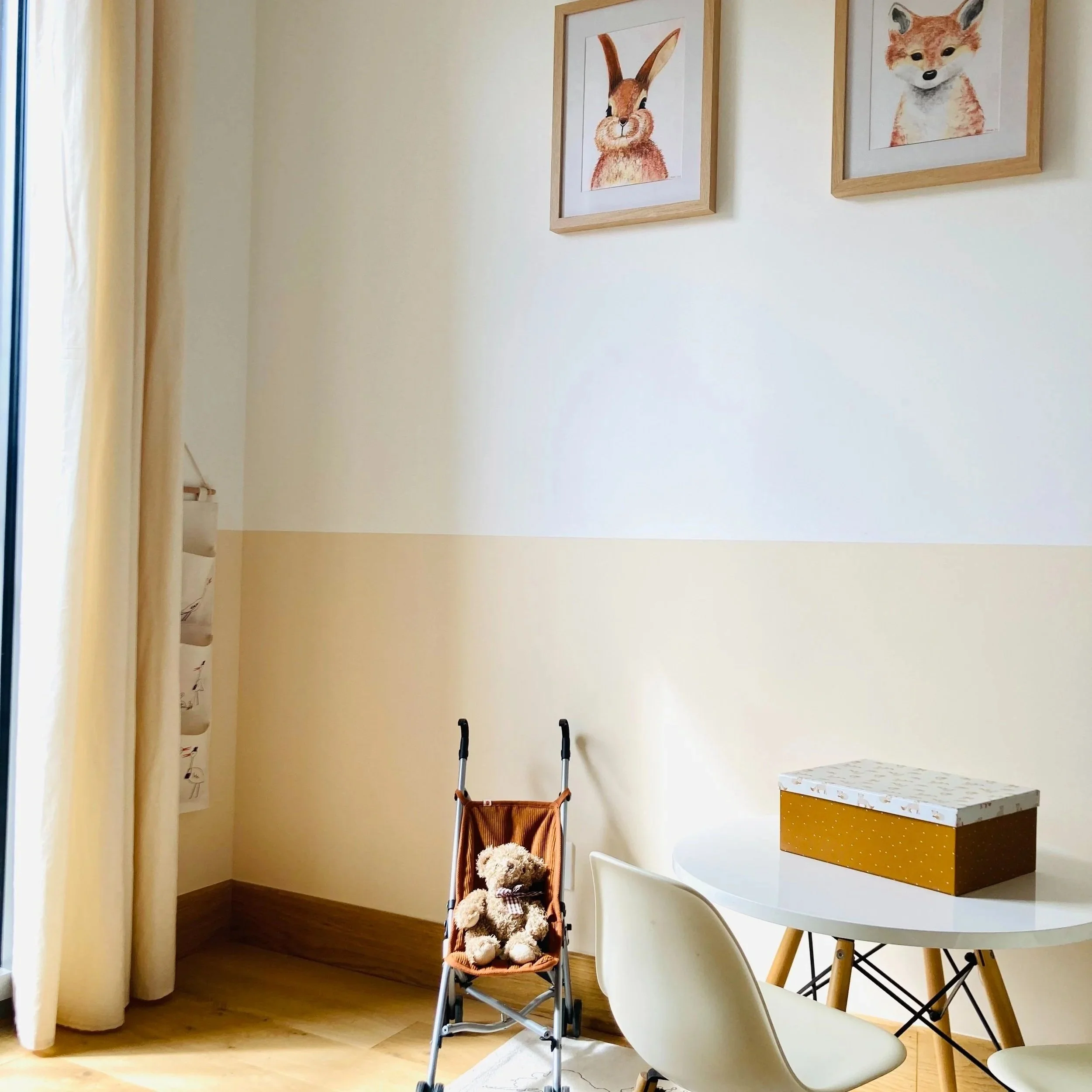 Chambre enfant jaune ocre Marion Trouillet Passerelle Lyon