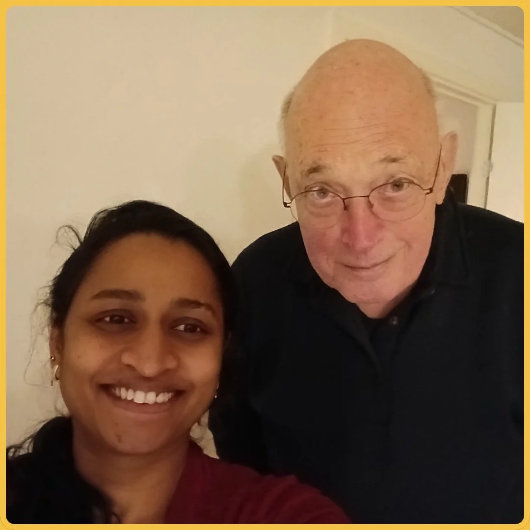 M&oslash;d Finn og Juliet fra Gladsaxe ✨

Finn er 87 &aring;r, og Juliet er 38 og fra Indien. De m&oslash;des hver uge for at tale dansk - og fire m&aring;neder inde i deres match er sprogm&oslash;derne ogs&aring; blevet til et fint venskab.

Juliet 