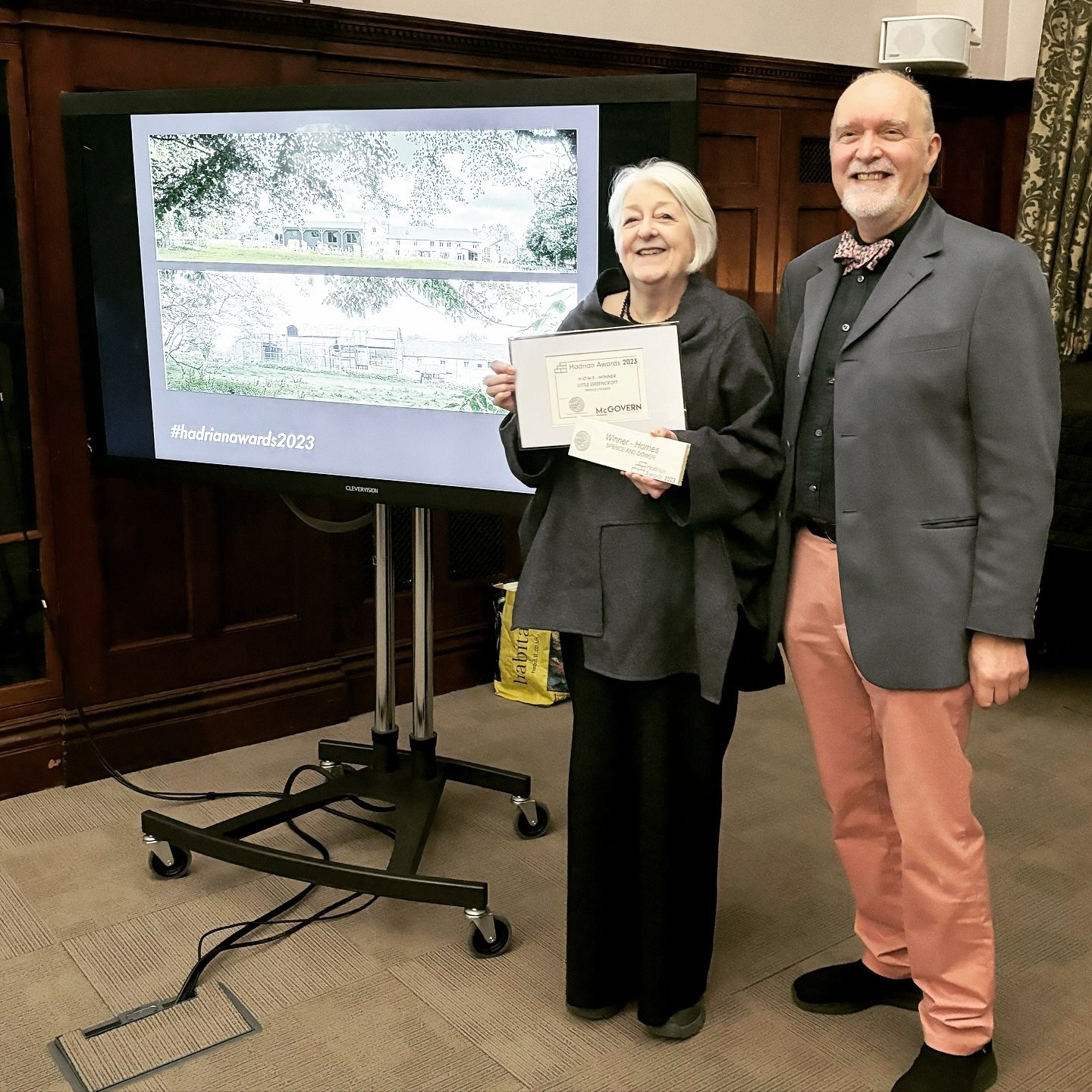 Last night the office celebrated a great achievement picking up an award at the Hadrian&rsquo;s Awards Evening hosted by the @naa_est1858. A great night had by all - well done team!