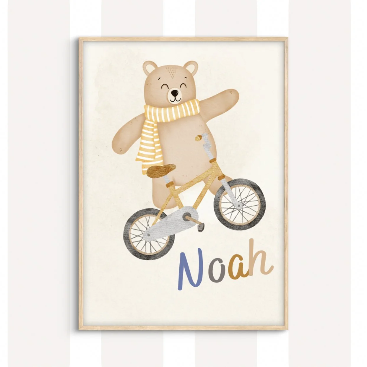 Teddy Bear Name Print