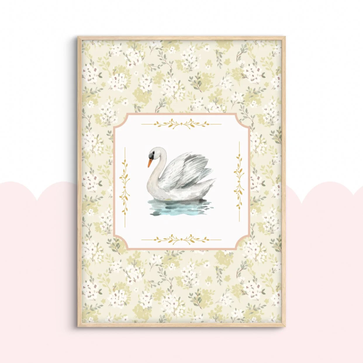 Floral Swan