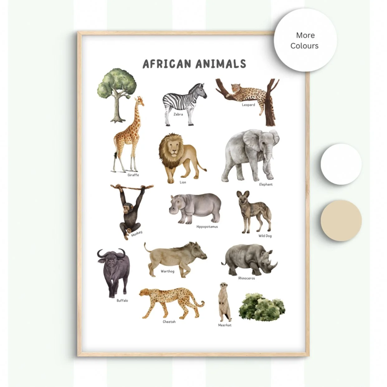 Animals Of Africa Print