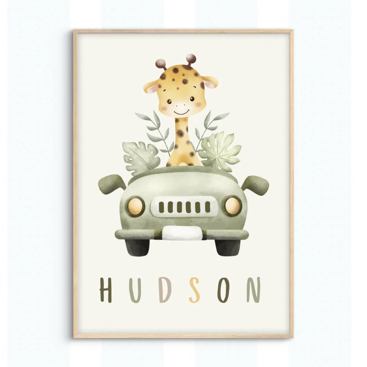 Giraffe Name Print