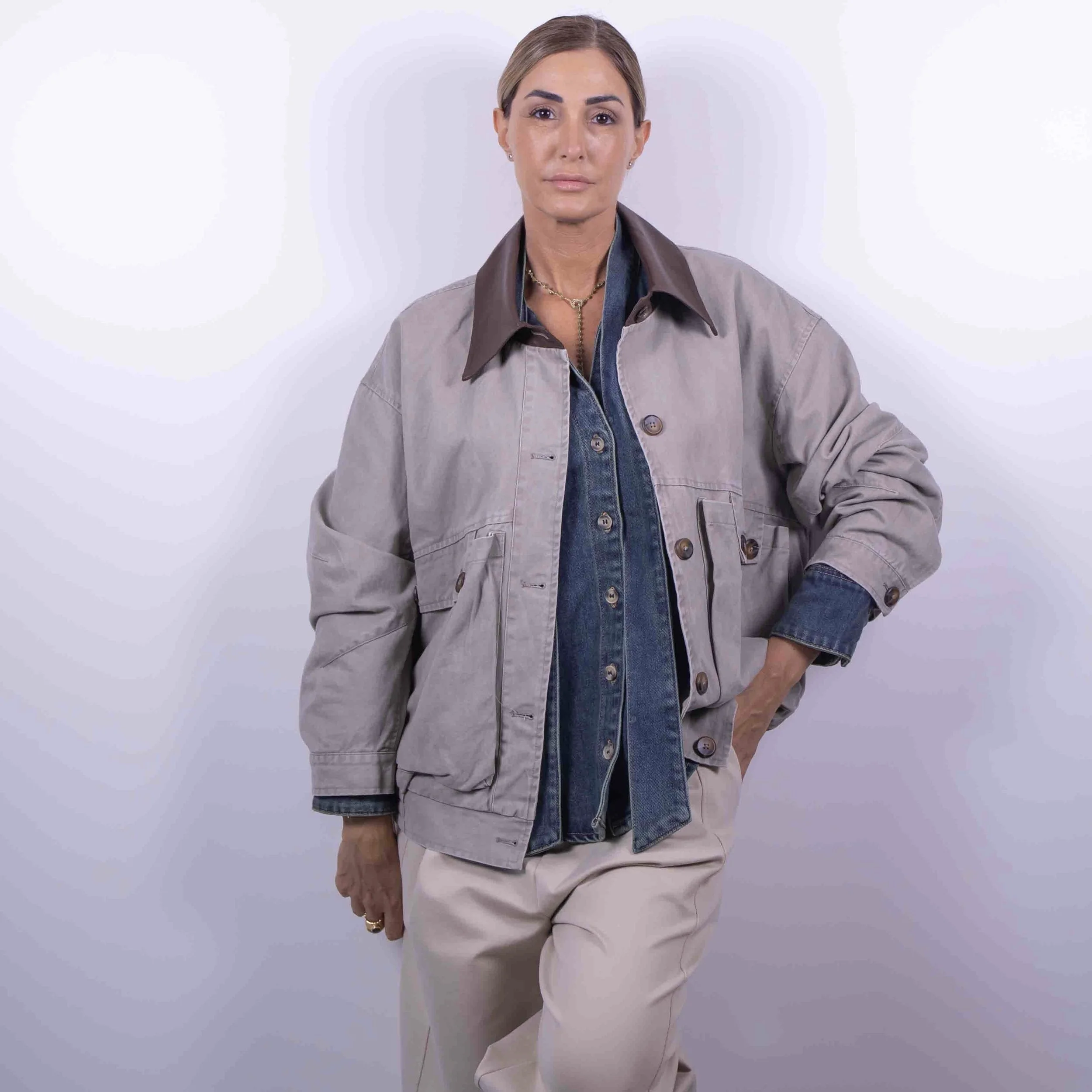Giaccone Utility Taupe