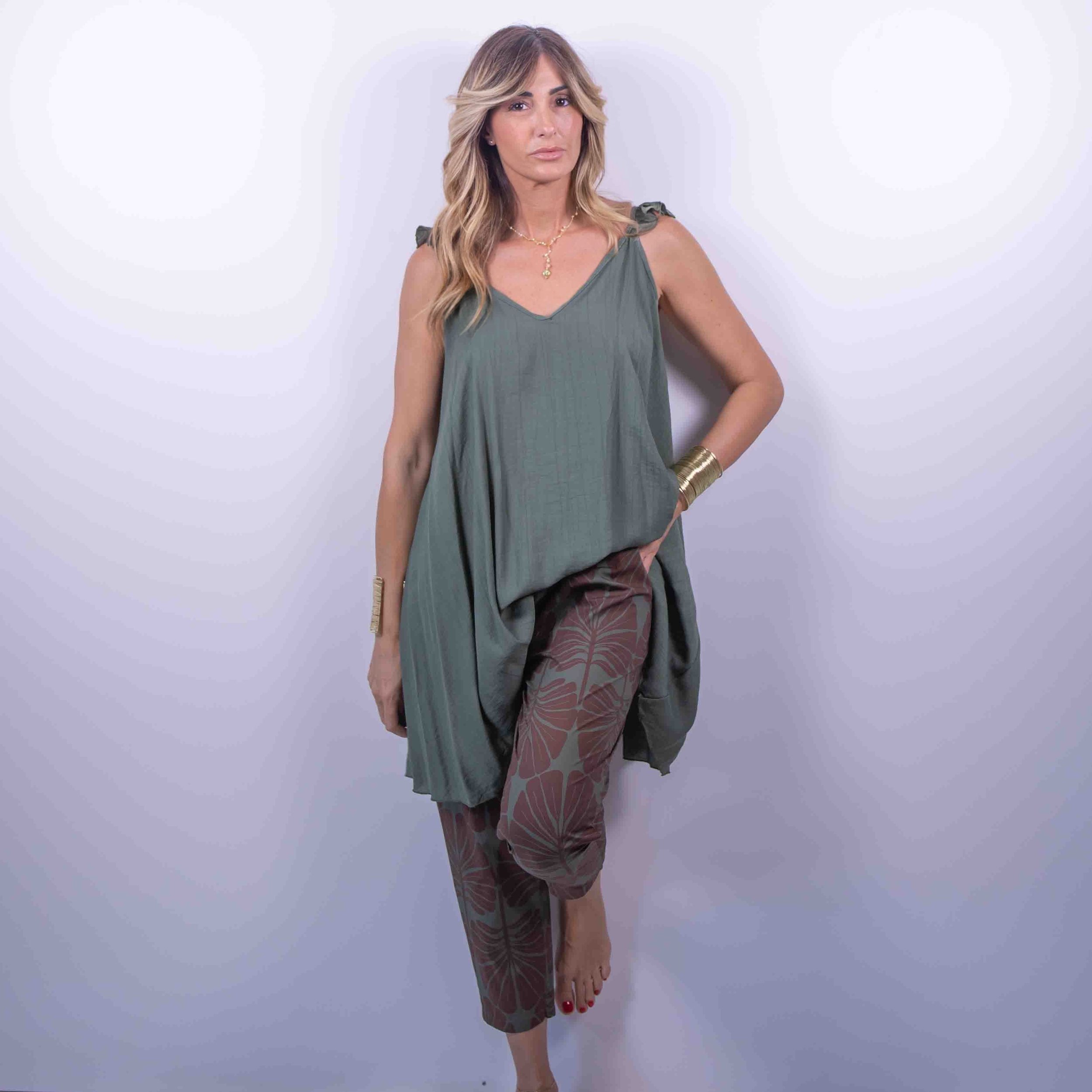 Pinocchietto Tropical Mood | Verde&Moka -10%