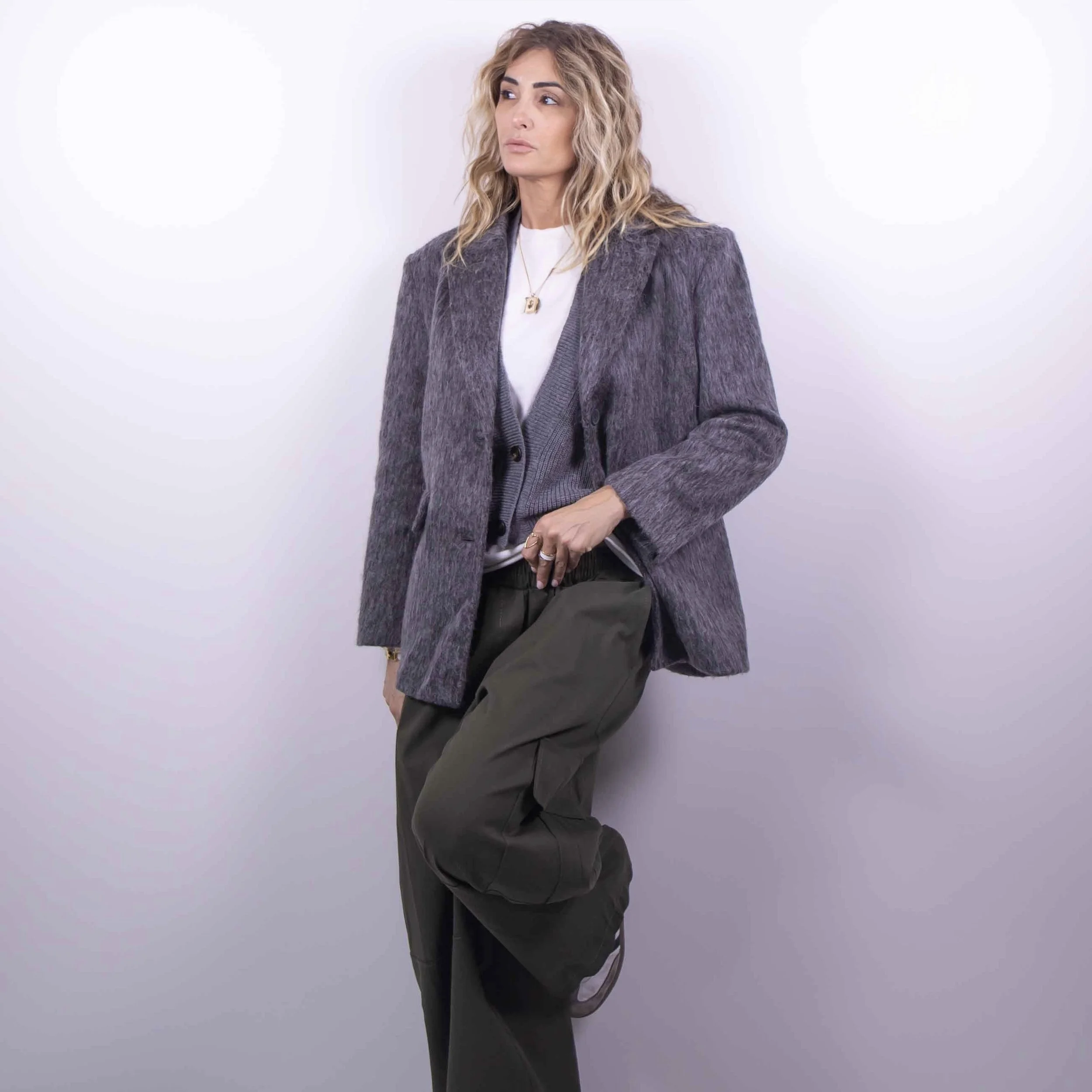 Pantalone Cargo Wide | Verde militare -10%