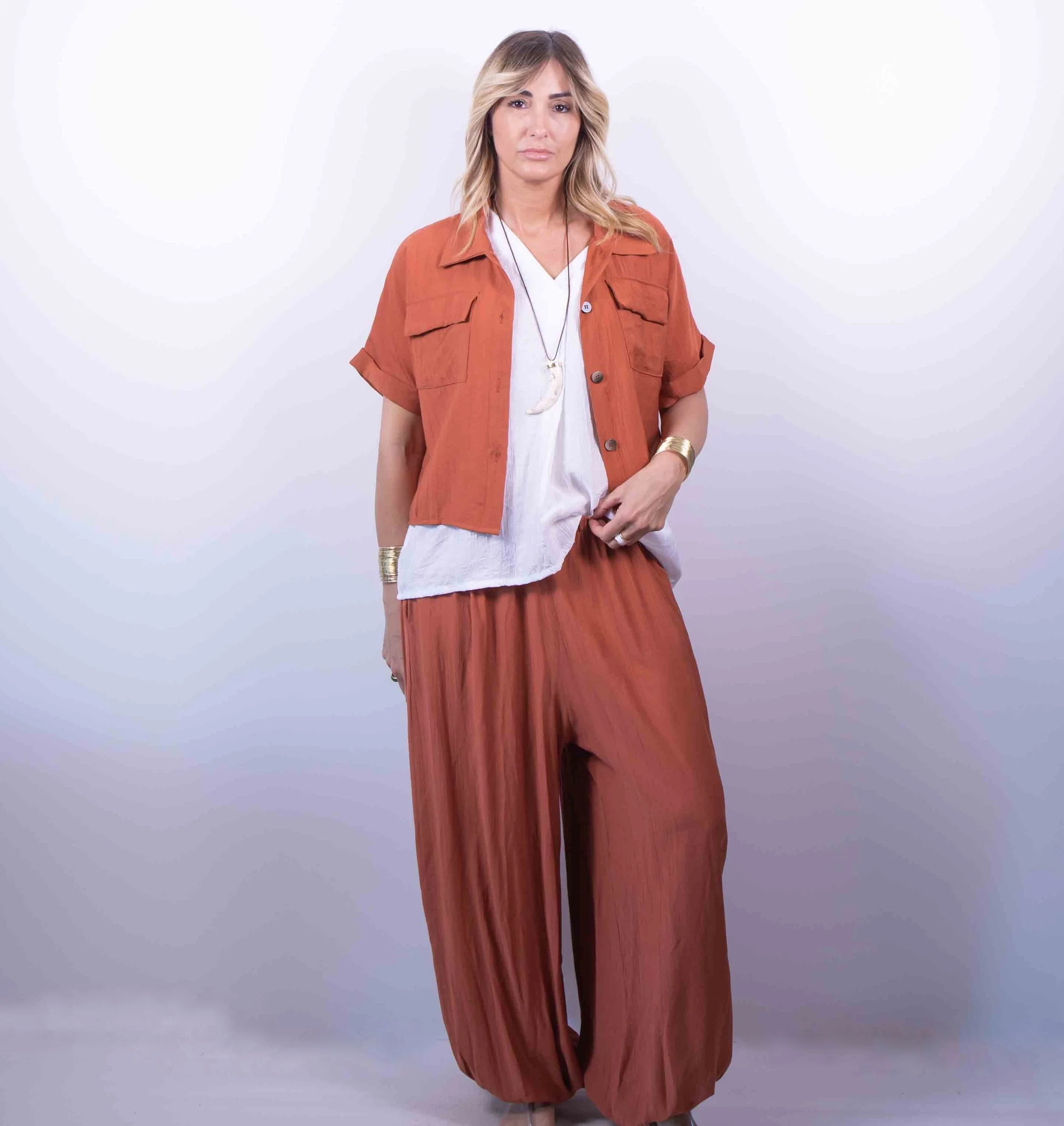 Pantalone Moon Dune | Mattone -10%