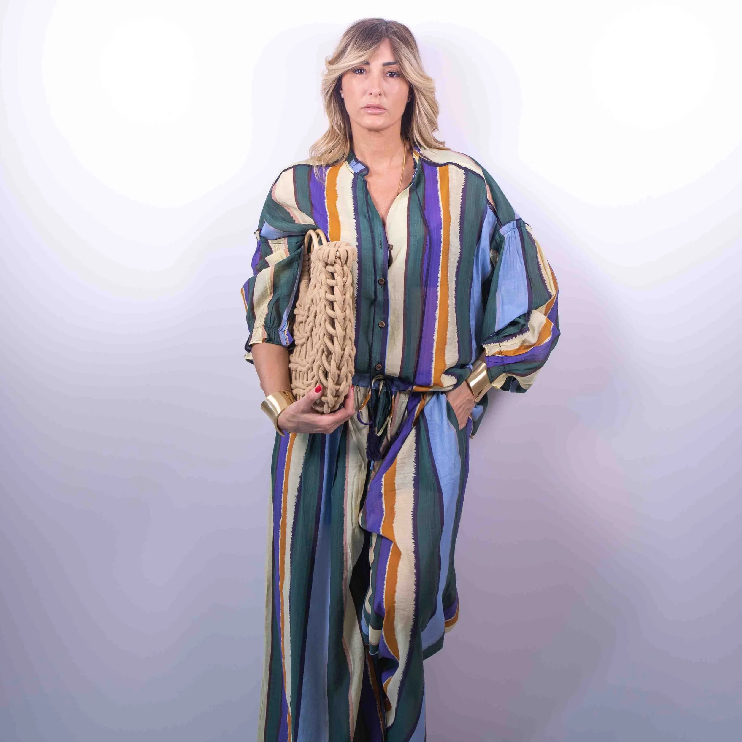 Completo Summer Stripes | Blu -10%